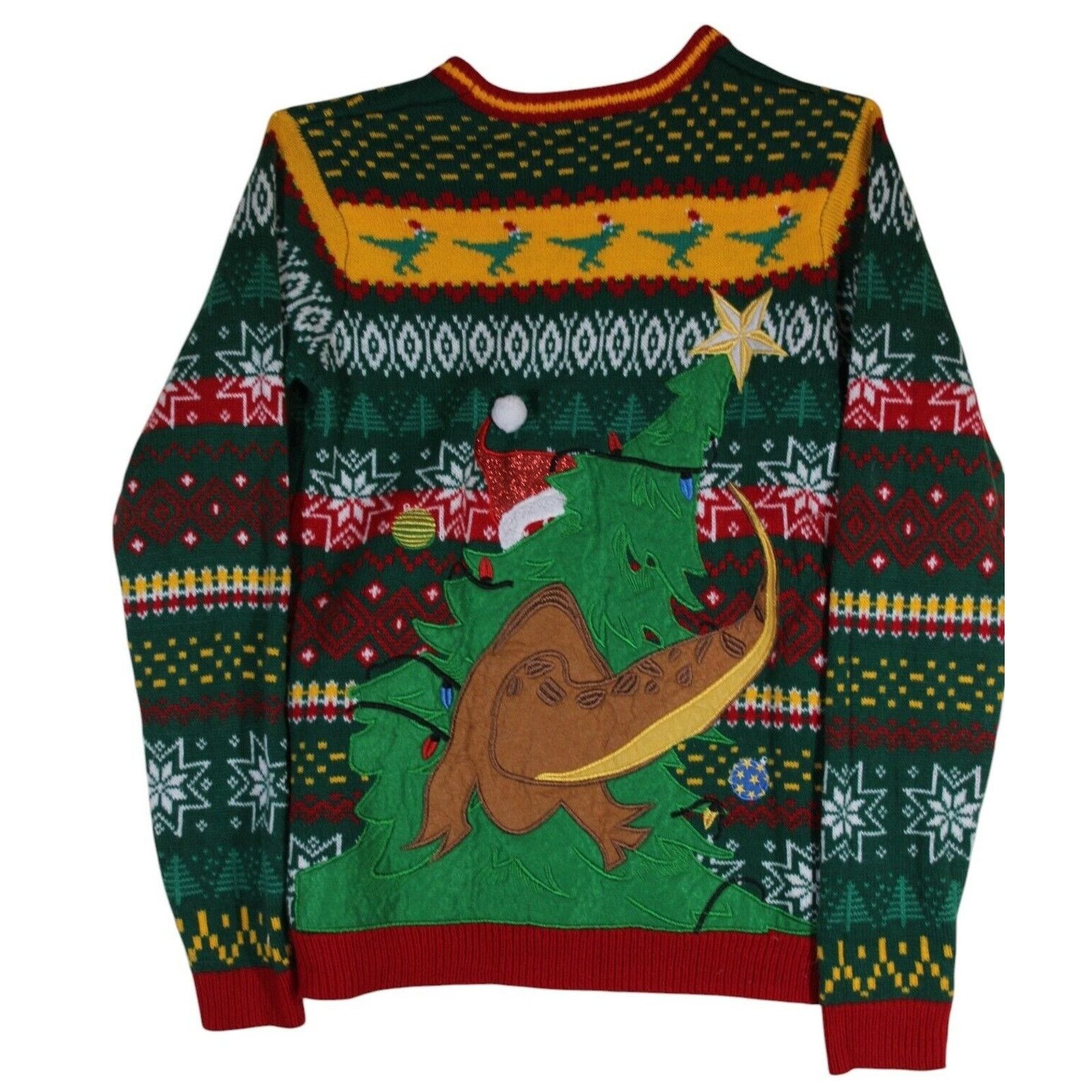 Other Christmas Ugly Sweater •Dinosaurs •Dragons Wearing Santa Cap Size US M / EU 48-50 / 2 - 2 Thumbnail