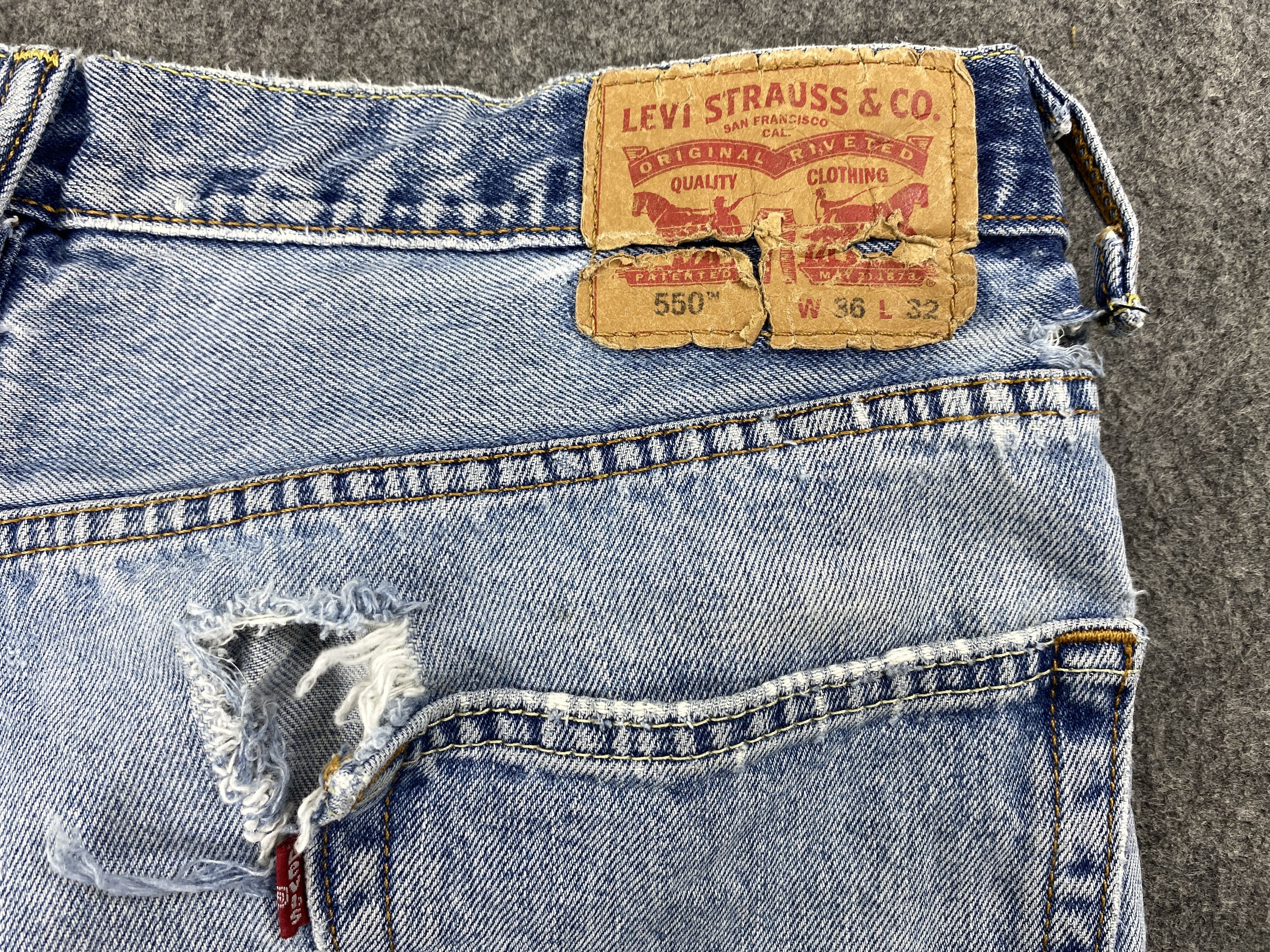 Levi's Mid Blue Vintage Levi's 550 Jeans 36x30.5 Denim -SJ036 Size US 36 / EU 52 - 10 Thumbnail