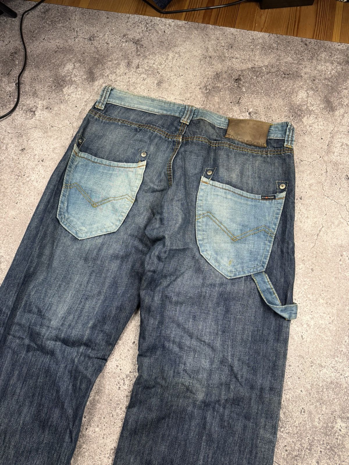 Japanese Brand Vintage Japanesse baggy flared jeans pants y2k avantgarde Size US 33 - 2 Thumbnail