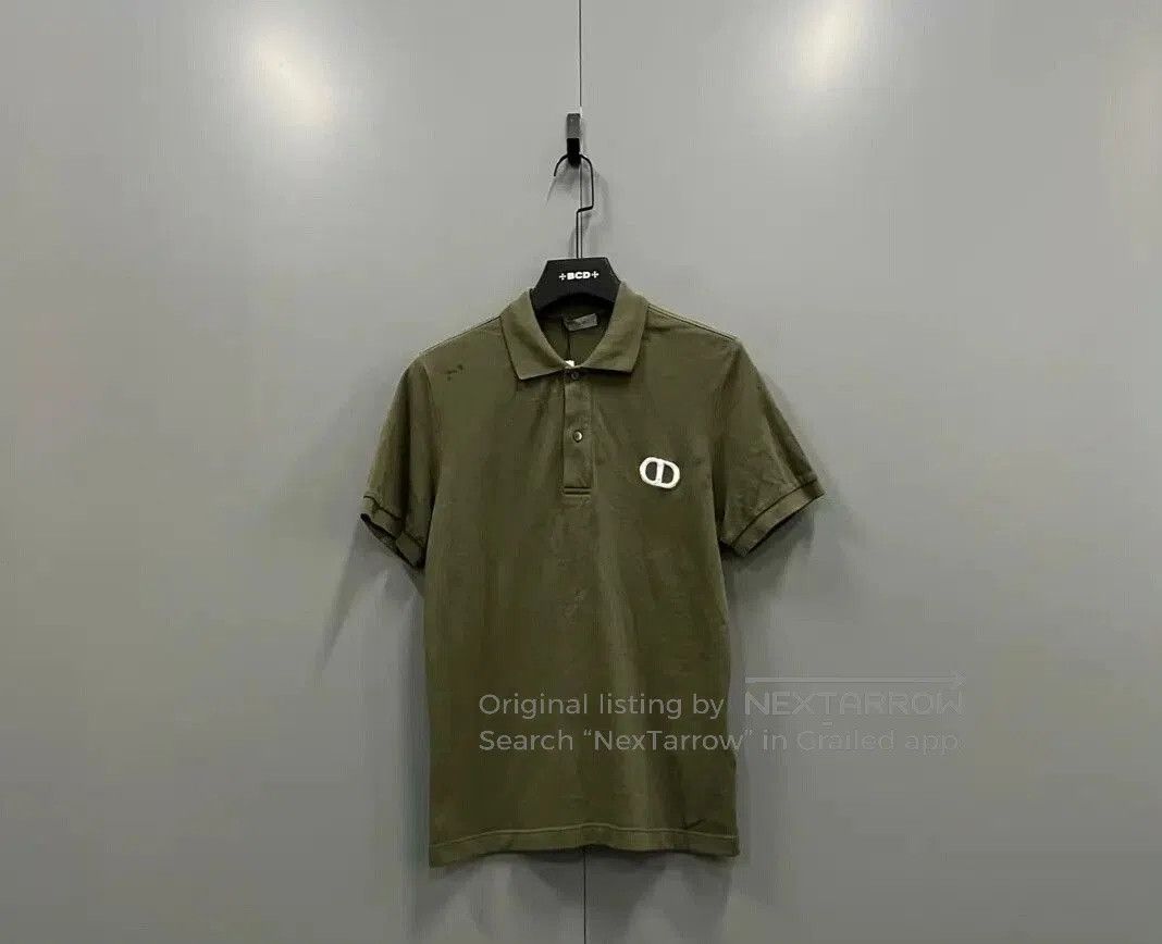 Dior Dior Army Green CD Embroidered Polo. Size US S / EU 44-46 / 1 - 1 Thumbnail