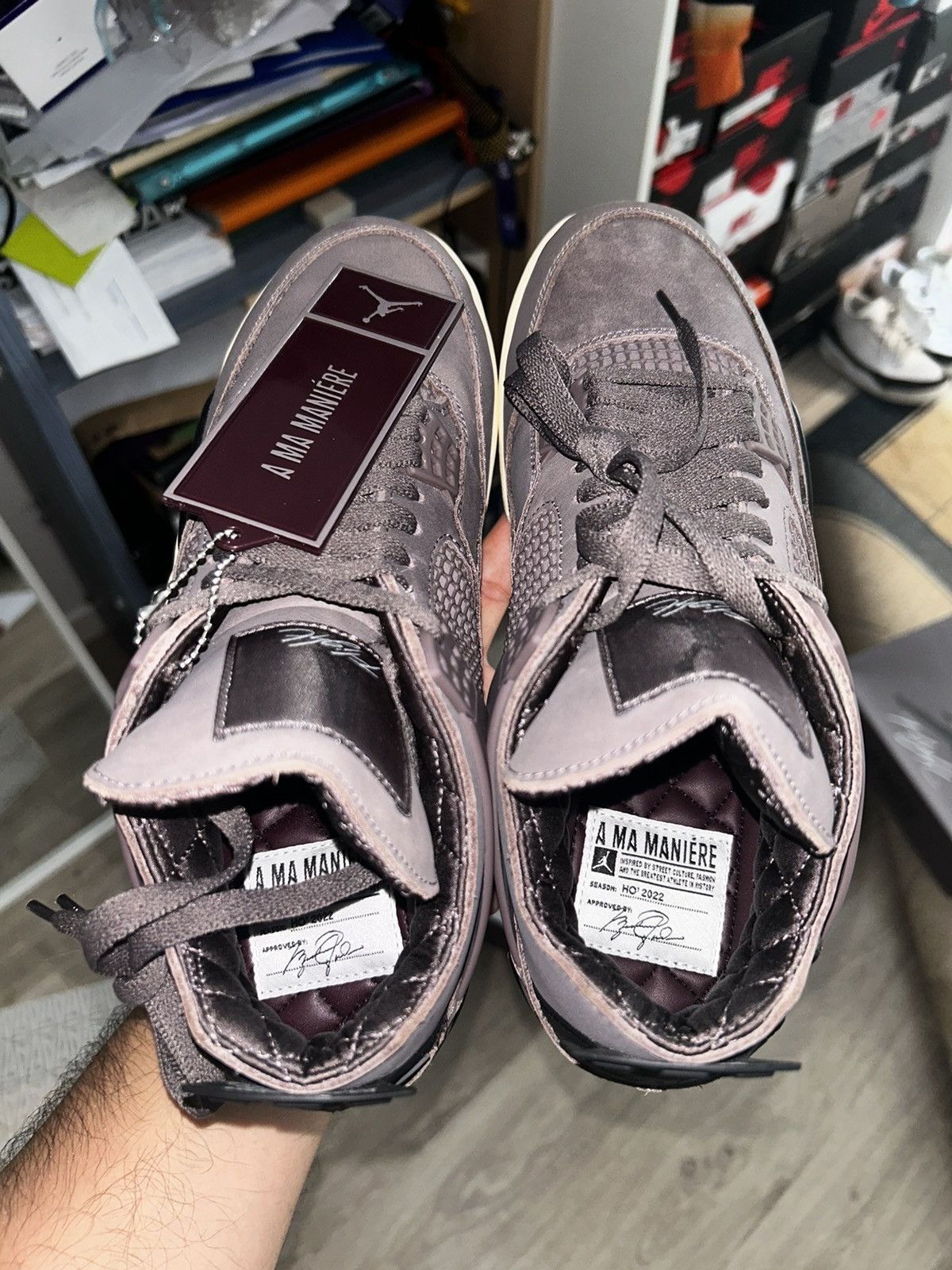 A Ma Maniere × Nike Jordan 4 Retro SP x À Ma Manière Size US 9 / EU 42 - 11 Thumbnail