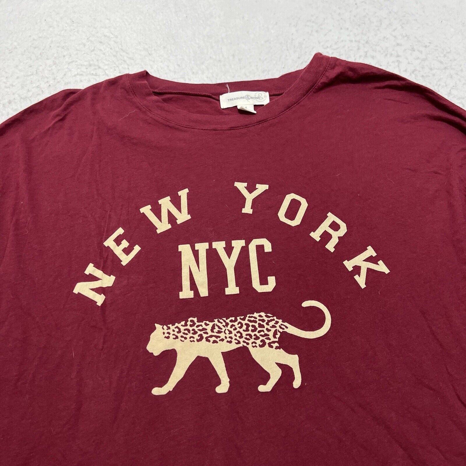 Treasure & Bond Treasure & Bond Long Sleeve Graphic T Shirt NYC New York Tee Size S / US 4 / IT 40 - 2 Thumbnail