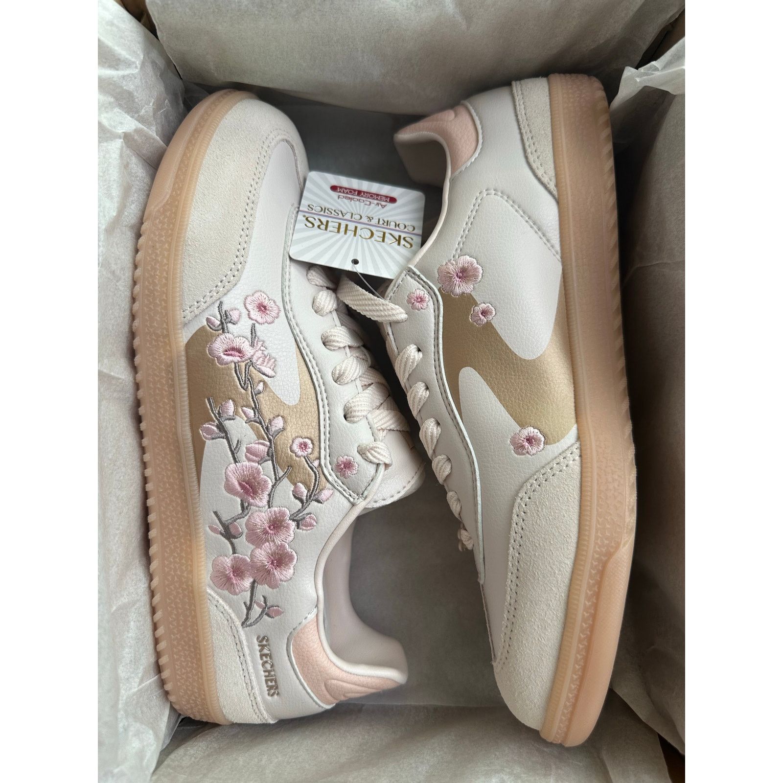 SKECHERS Skechers Hotshot Floral Pink Sneaker - Size 8W - New Size US 8 / IT 38 - 7 Thumbnail