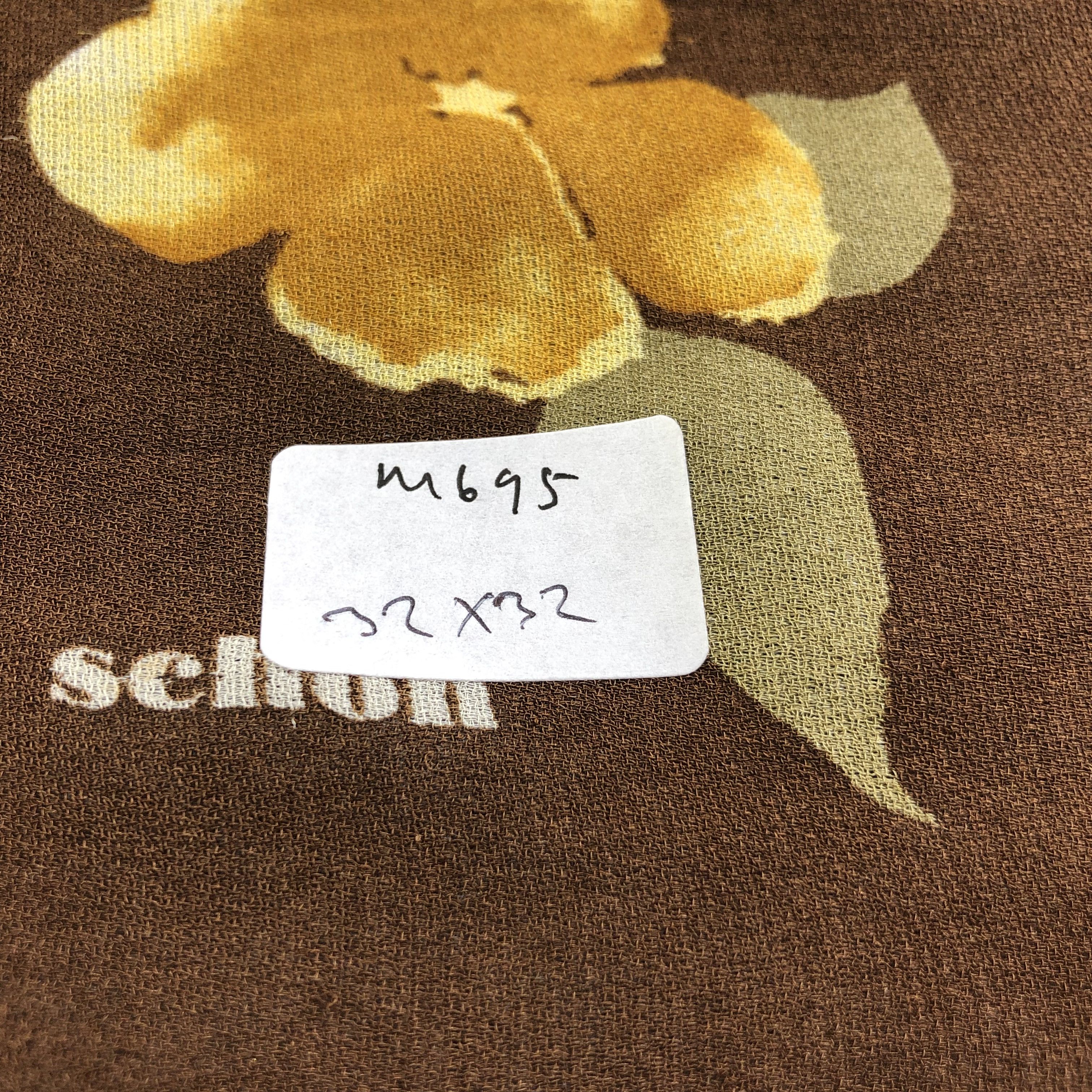 Vintage Vintage Mila Schon Floral Hand Rolled Silk Scarf M695 Size ONE SIZE - 7 Thumbnail