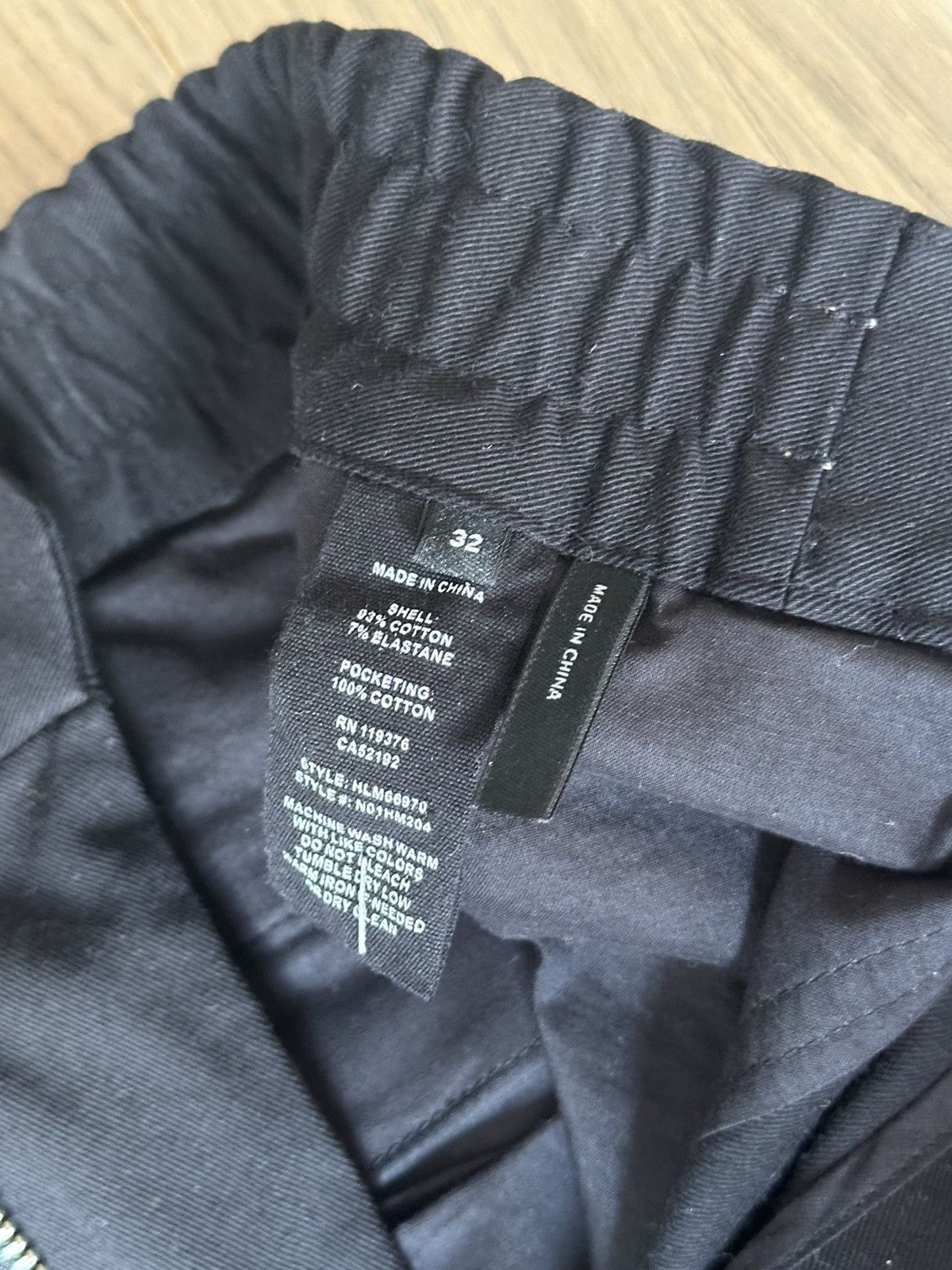 Helmut Lang Black Elastic Waist Pull On Tactical Trousers Size US 32 / EU 48 - 3 Thumbnail