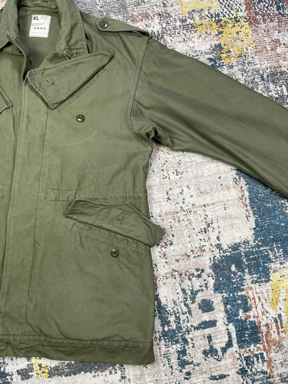 Vintage Vtg 70s KL Seyntex Dutch Army Military Field Jackets Size US L / EU 52-54 / 3 - 6 Thumbnail