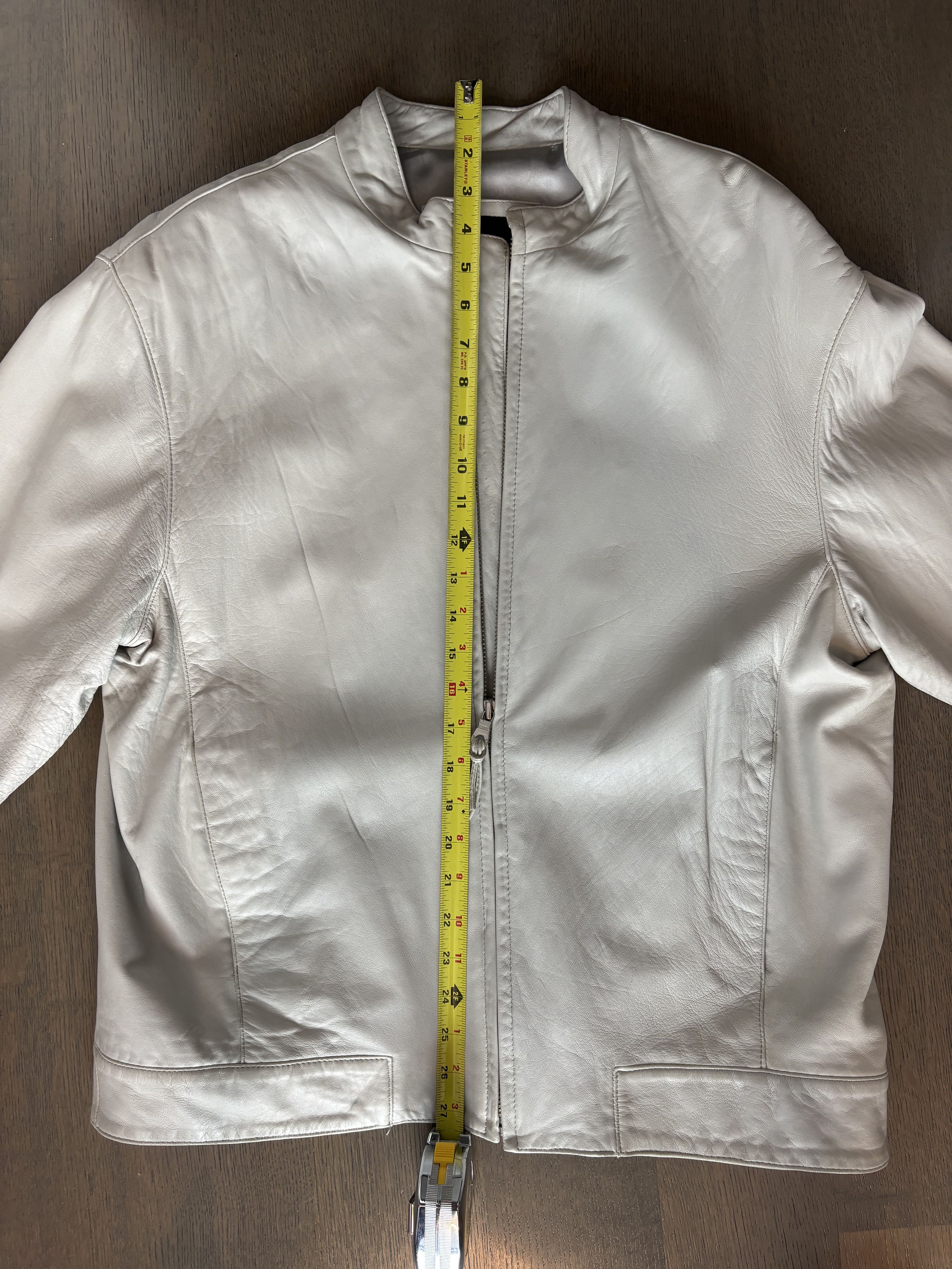 Andrew Marc Vintage Andrew Marc White Leather Bomber Size US S / EU 44-46 / 1 - 4 Thumbnail