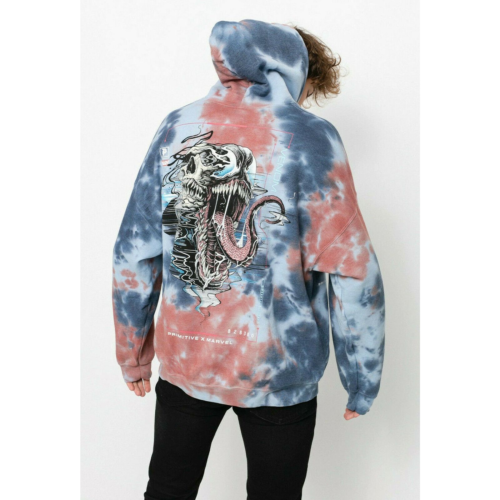 Primitive Primitive Men's X Marvel Venom Washed Tie Dye Blue Hoodie Size US S / EU 44-46 / 1 - 3 Thumbnail