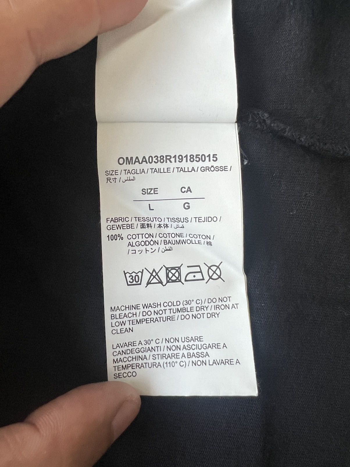 Off-White SS19 Off-White C/O Virgil Abloh "Impression" Oversized Shirt Size US L / EU 52-54 / 3 - 11 Thumbnail