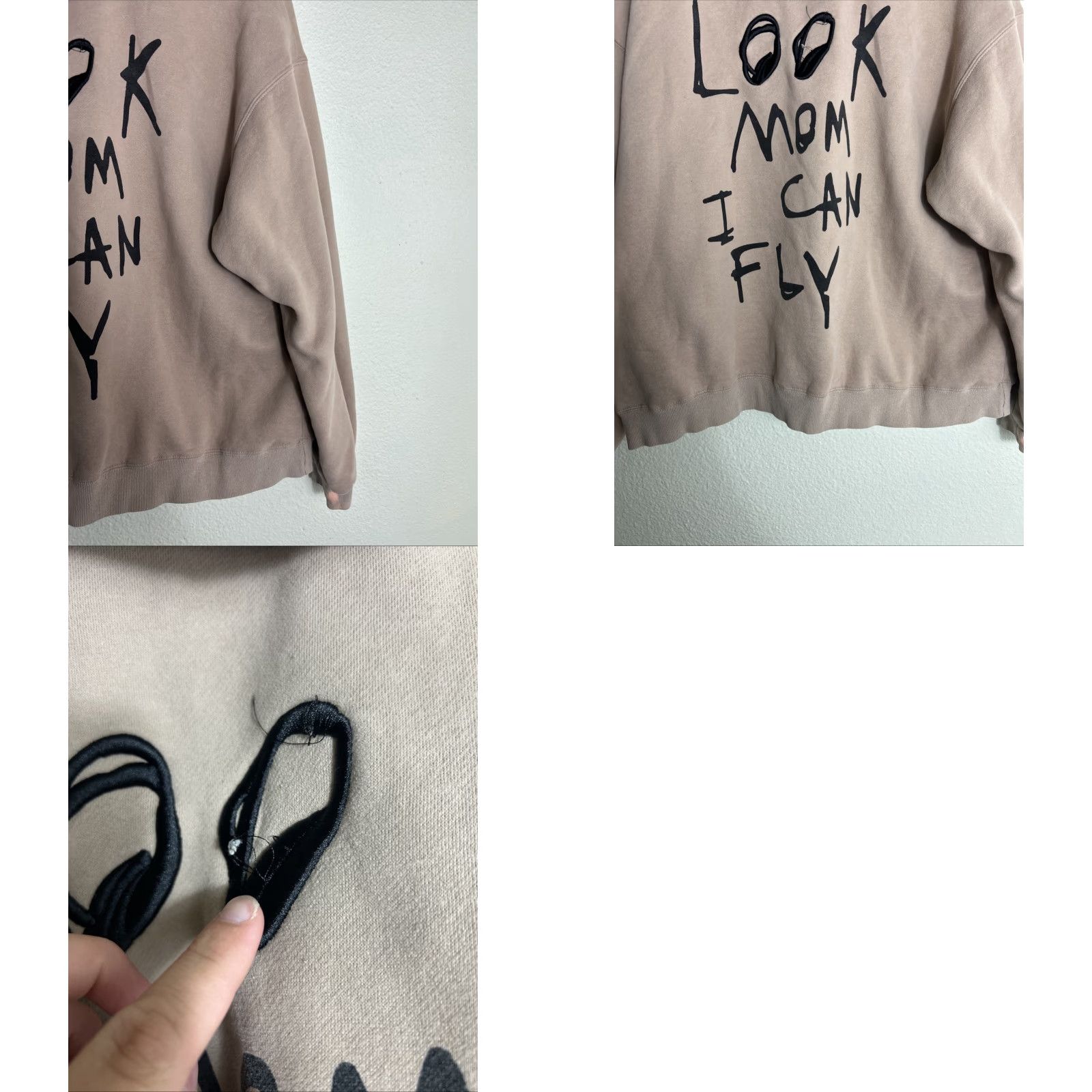 Travis Scott VINTAGE Travis Scott Astroworld Concert Look Mom I Can Fly Hoodie Mens XL Tan Size US XL / EU 56 / 4 - 10 Thumbnail