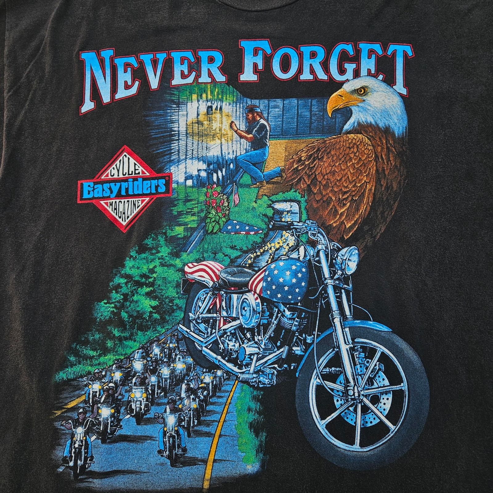 Hanes Vintage 90's Easyriders Magazine Hollywood T Shirt XXL Size US XXL / EU 58 / 5 - 2 Thumbnail