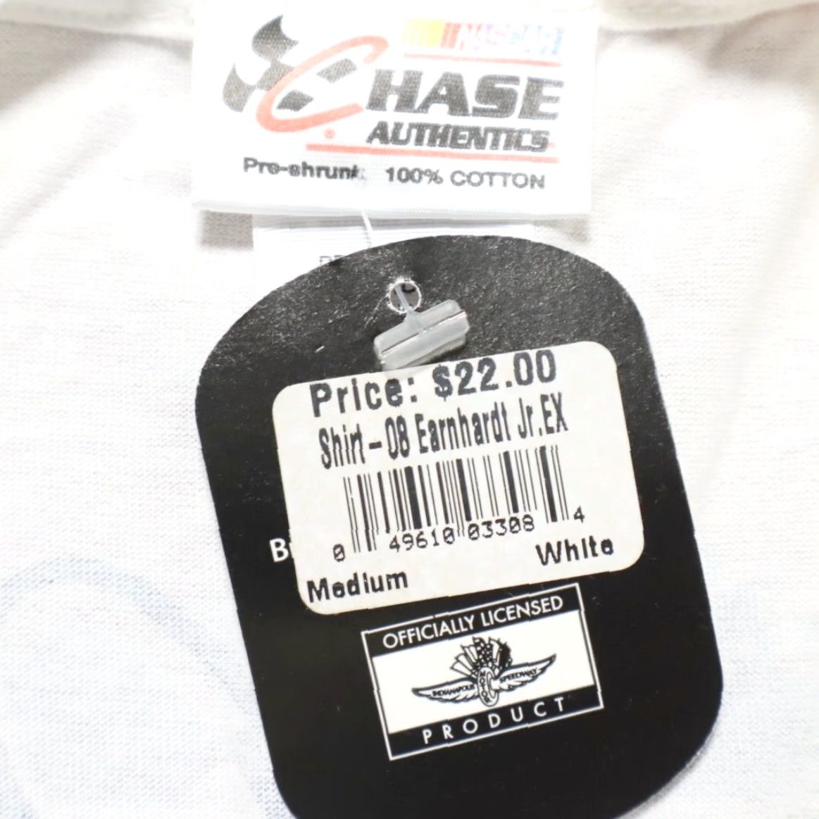 Chase Authentics VINTAGE Chase Authentics Dale Earhardt Jr 2008 Brickyard T-Shirt White Mens M Size US M / EU 48-50 / 2 - 5 Thumbnail