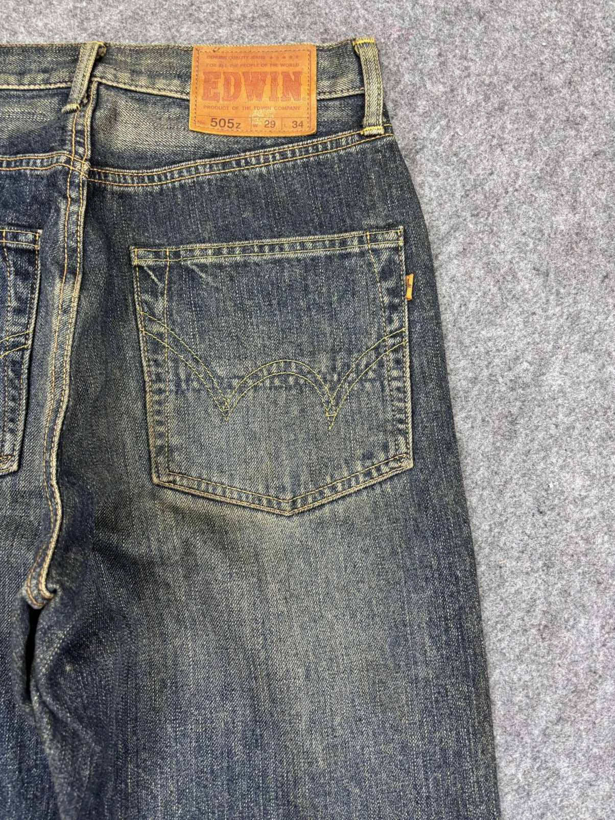 Edwin 💥Rusty Wash Wide💥Vintage Edwin Wide Denim F857 Size US 29 - 8 Thumbnail