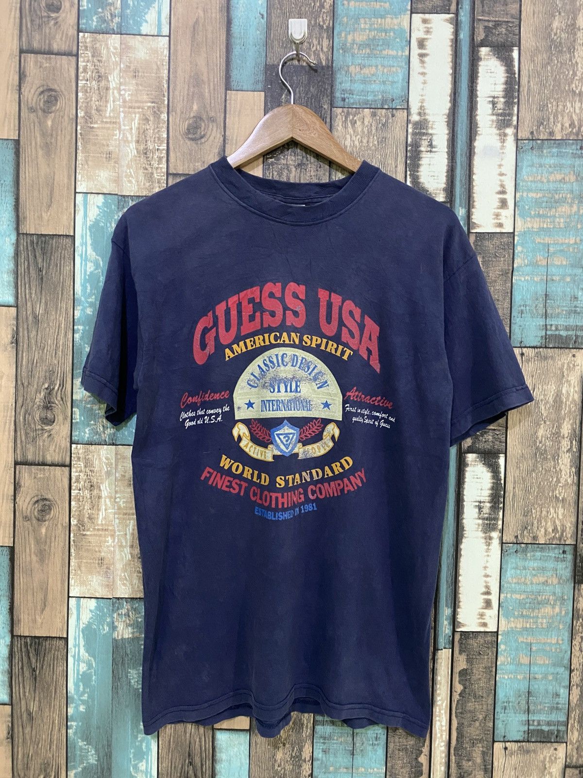 Georges Marciano × Guess × Vintage Vintage Distressed Guess Goerges Marciano T Shirt Size US L / EU 52-54 / 3 - 1 Thumbnail