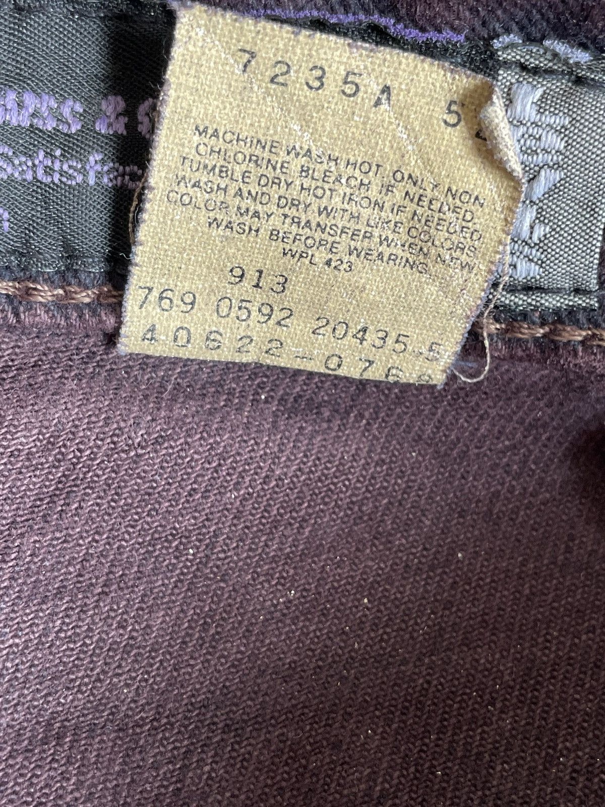 Levi's Vintage Rare 90’s Levis Silvertab Baggy Maroon Colour Size US 36 / EU 52 - 14 Thumbnail