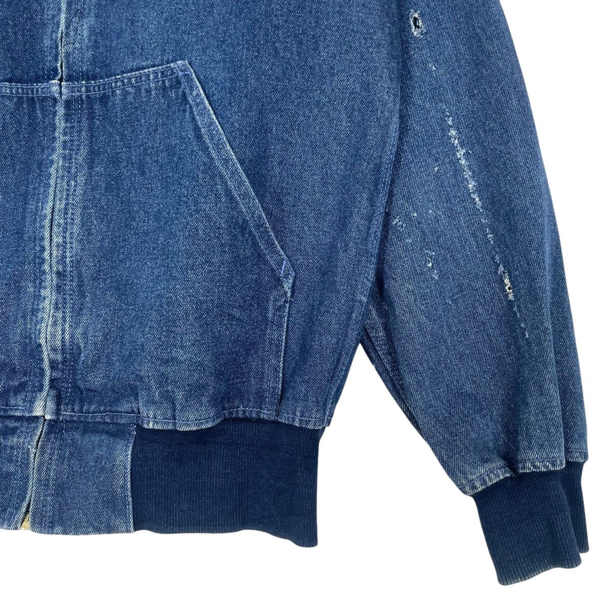 Stussy Vintage Stussy Hooded Distressed Style Denim Jacket Size US M / EU 48-50 / 2 - 5 Thumbnail