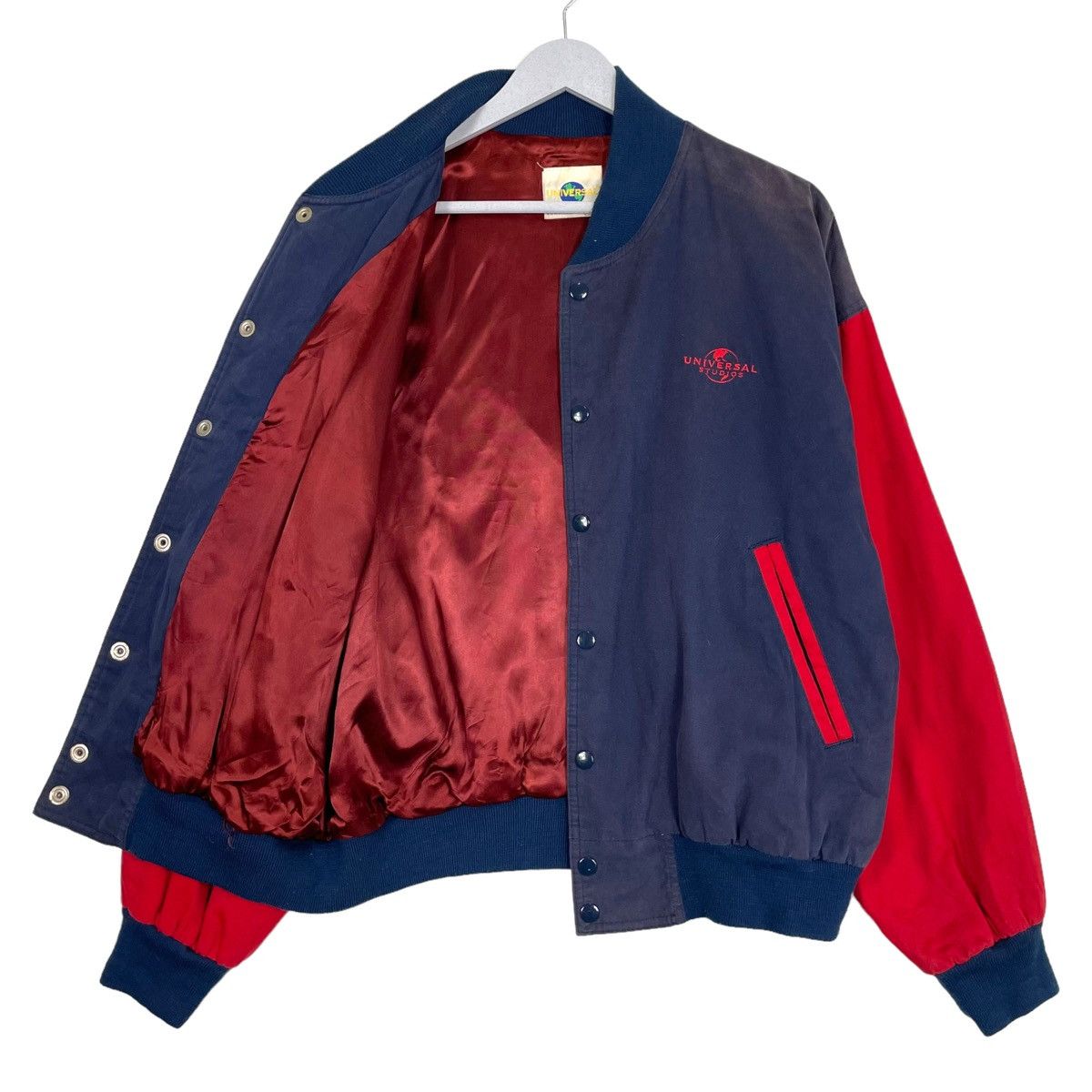 Universal Studios × Vintage 💥90s UNIVERSAL STUDIOS SUNFADED VARSITY JACKET Size US S / EU 44-46 / 1 - 8 Thumbnail