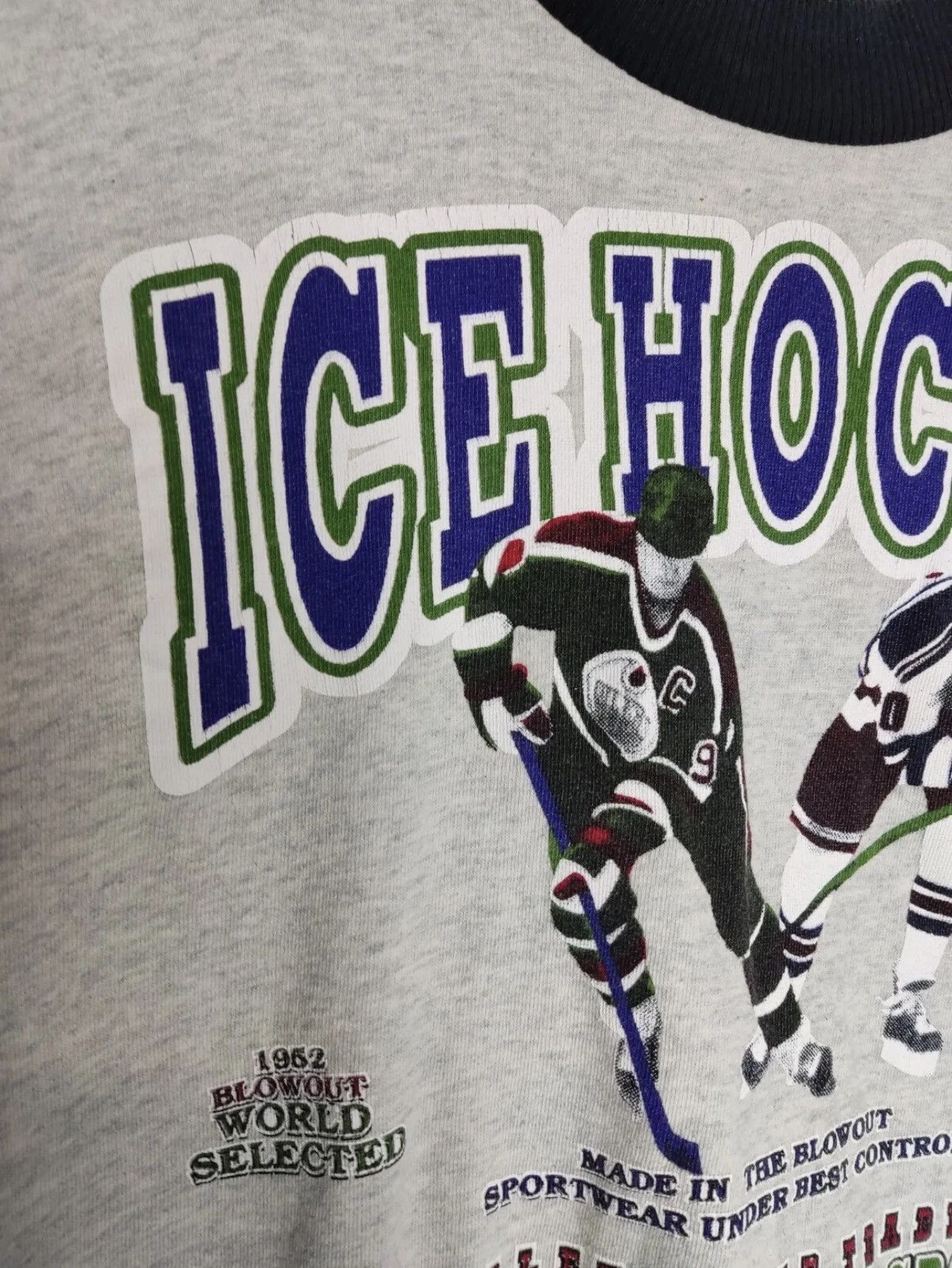 NHL Vintage Blowout Ice Hockey Sweatshirt Graphic Pullover Size US L / EU 52-54 / 3 - 8 Thumbnail