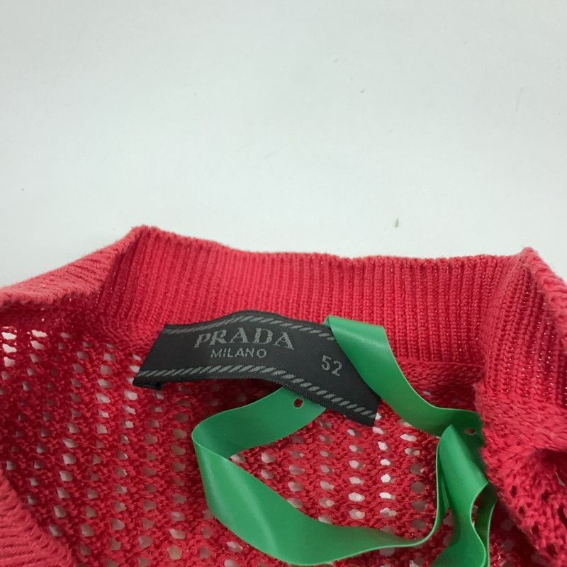 Prada Prada SS22 Red Embroidered Knit Sweater-2506 Size US XL / EU 56 / 4 - 1 Thumbnail