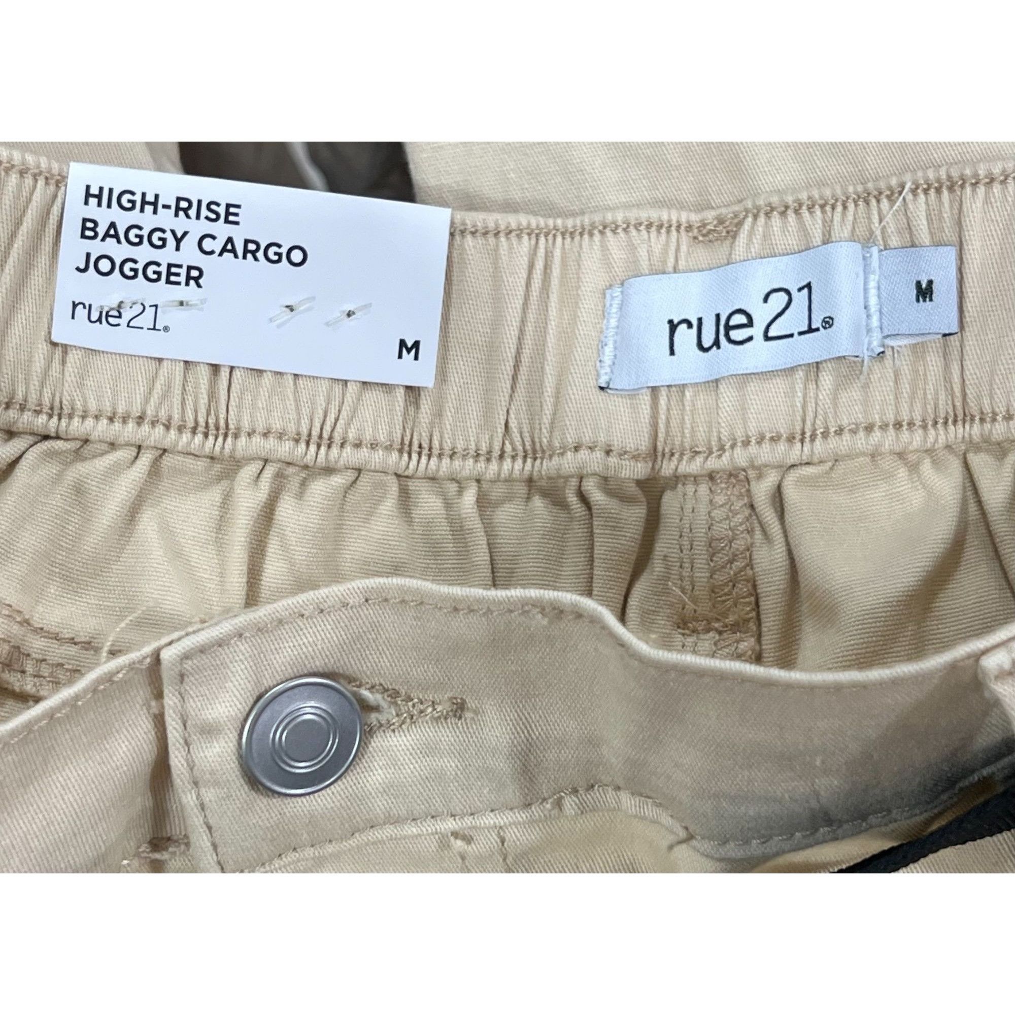 rue21 Rue 21 - Women's High-Rise Baggy Cargo Jogger - Medium Stret Size 28" / US 6 / IT 42 - 10 Thumbnail