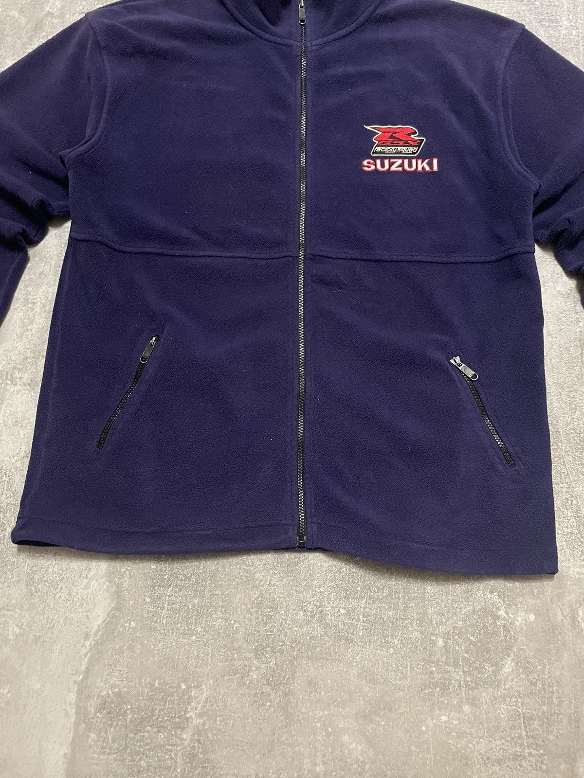 Other Vintage Suzuki R-GSX Factory Squad Racing Fleece Jacket Size US L / EU 52-54 / 3 - 3 Thumbnail