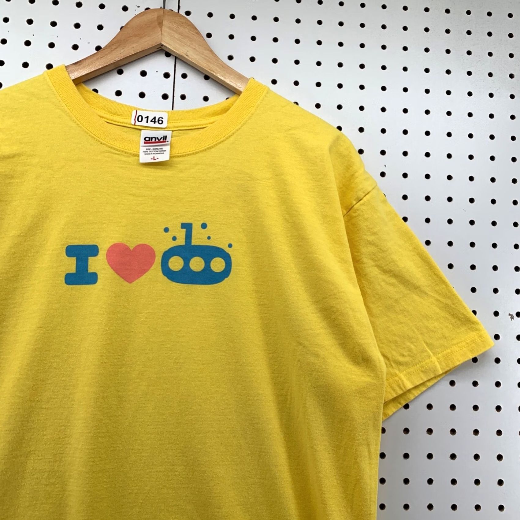 Anvil VINTAGE I Love Yellow Submarine Shirt Mens L Logo 90s Band Music T-Shirt Size US L / EU 52-54 / 3 - 2 Thumbnail