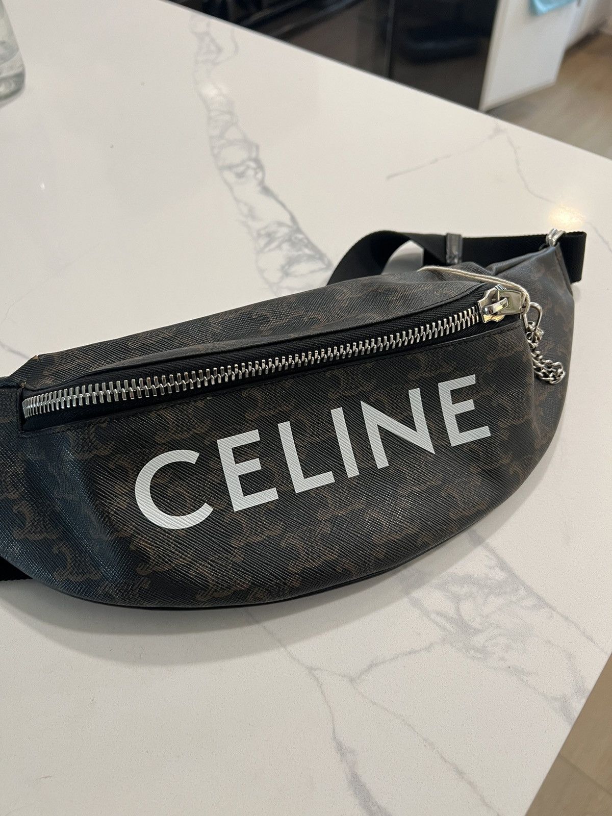 Celine × Hedi Slimane Triomphe Monogram Belt bag Size ONE SIZE - 1 Thumbnail