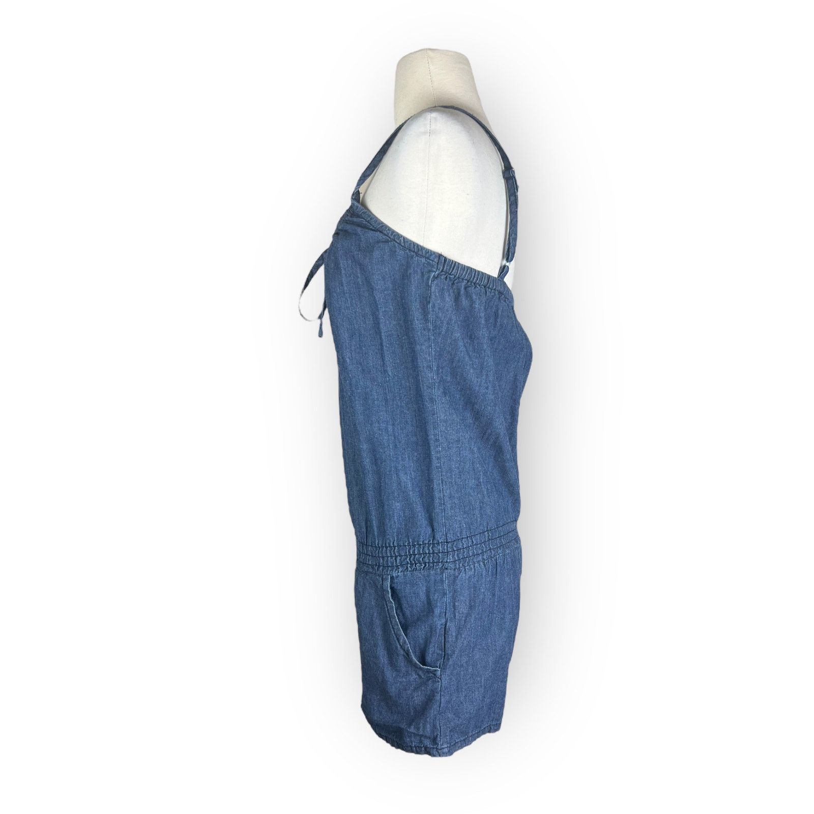 Decree Decree | Vintage Y2K Denim Romper | Medium Size 28" / US 6 / IT 42 - 2 Thumbnail