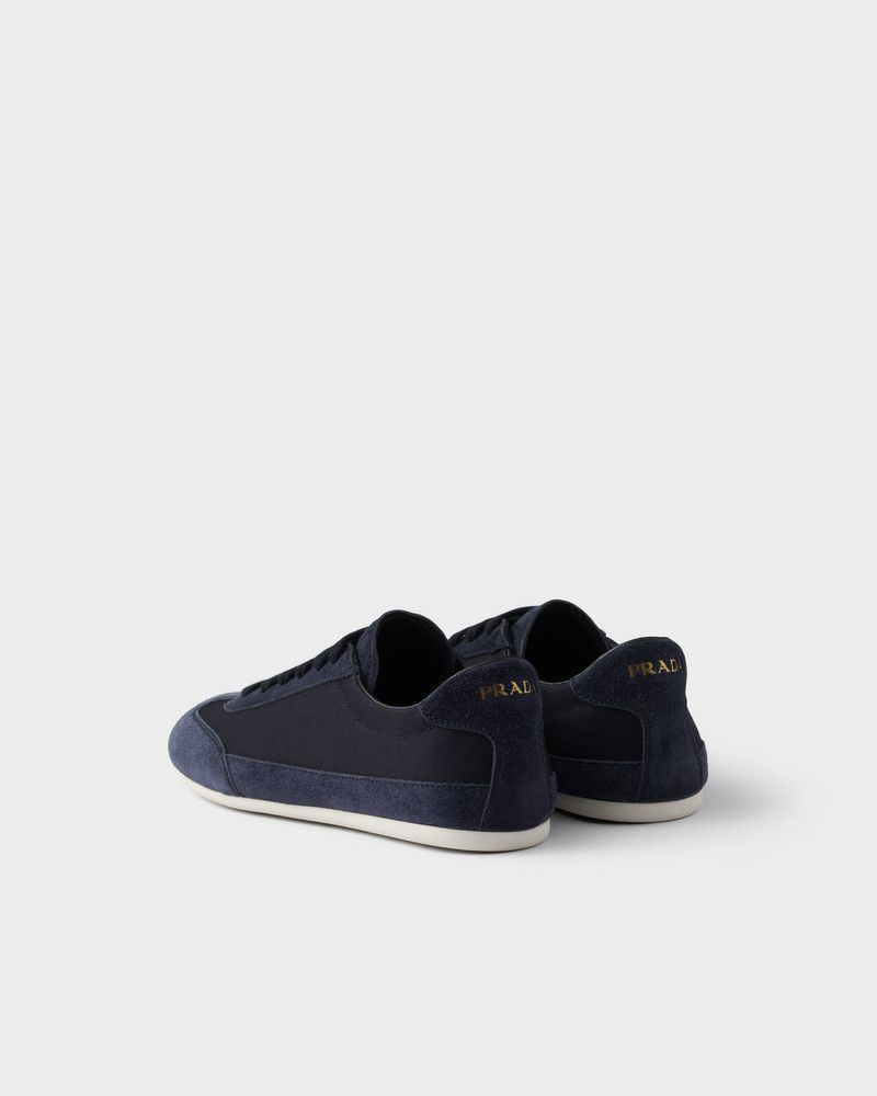 Prada o1mt1gz0226 Drill Suede Panel Sneakers in Blue Size US 8 / EU 41 - 4 Thumbnail