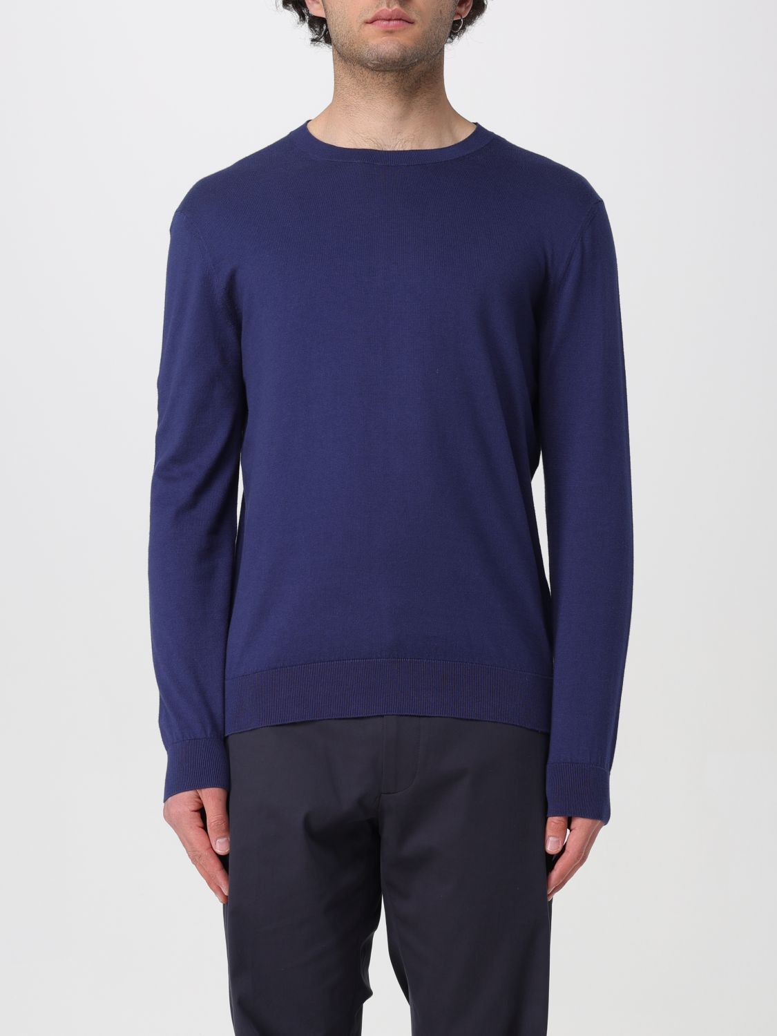 image of Ermenegildo Zegna Zegna Sweater Men Blue (Size Large)