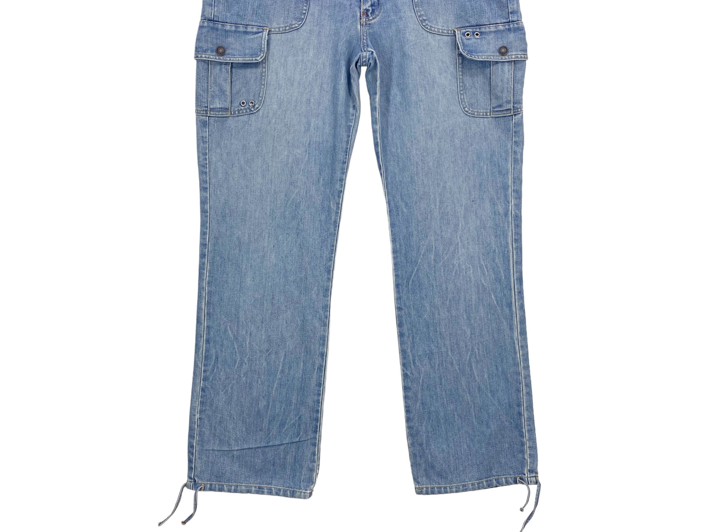 Old Navy Old Navy Cargo Denim Pants Workwear Size US 39 - 4 Thumbnail