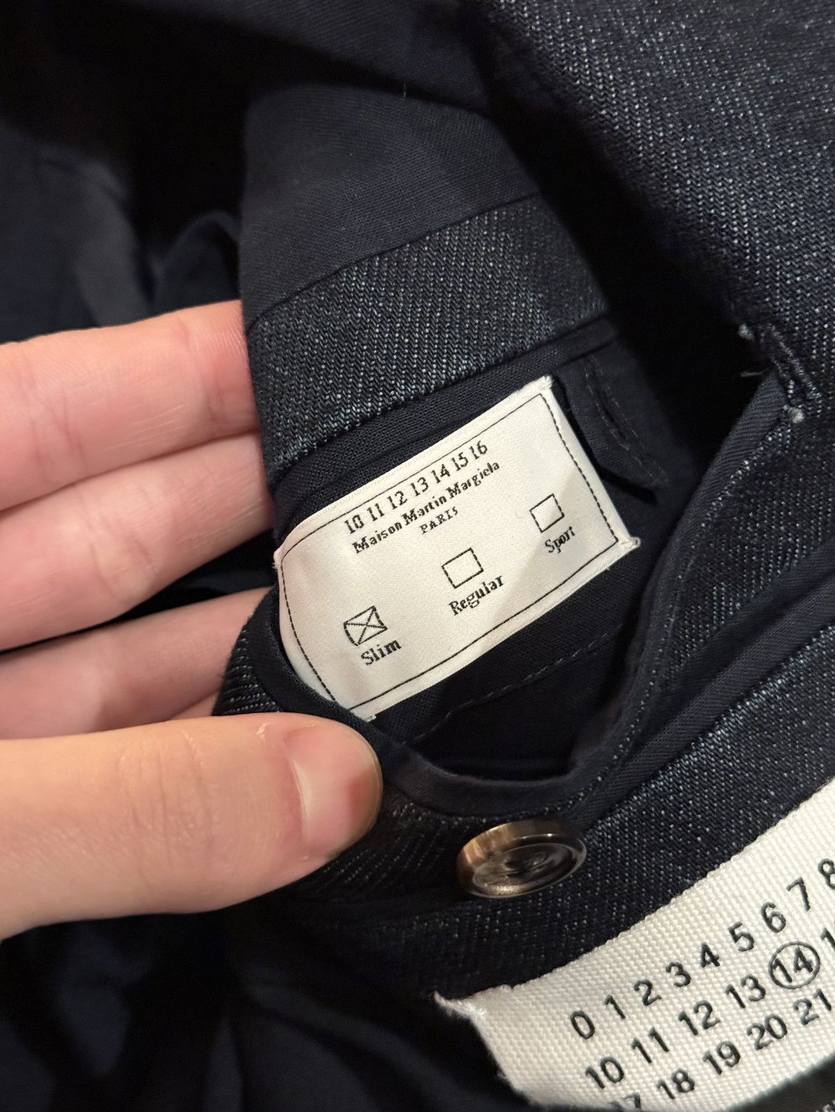 Maison Margiela Maison Margiela Slim Denim Tailored Blazer Size 50S - 8 Thumbnail