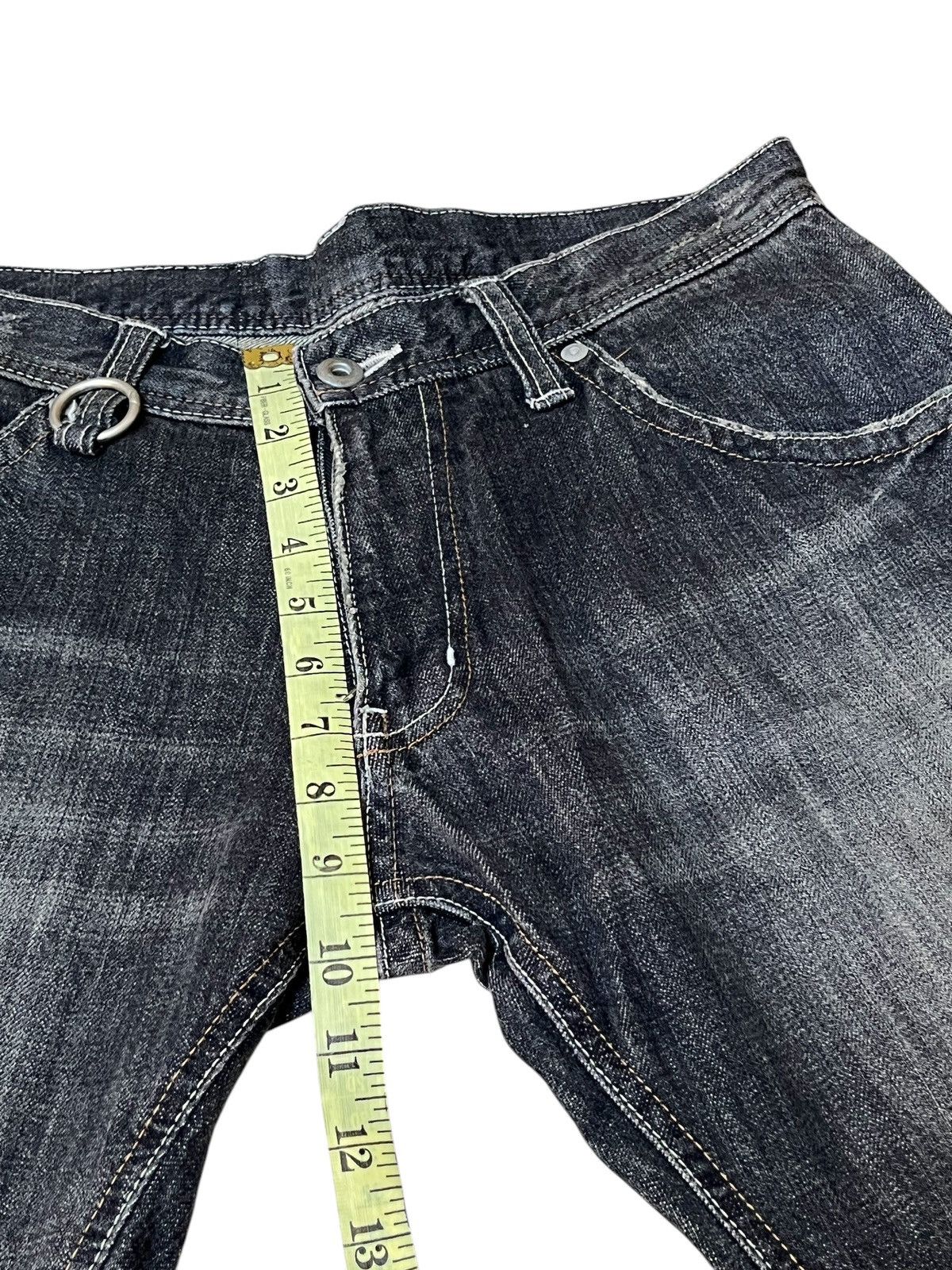 Issey Miyake ARCHIVAL VINTAGE TETE HOMME DISTRESSED PATCHWORK STYLE JEANS Size US 30 / EU 46 - 16 Thumbnail