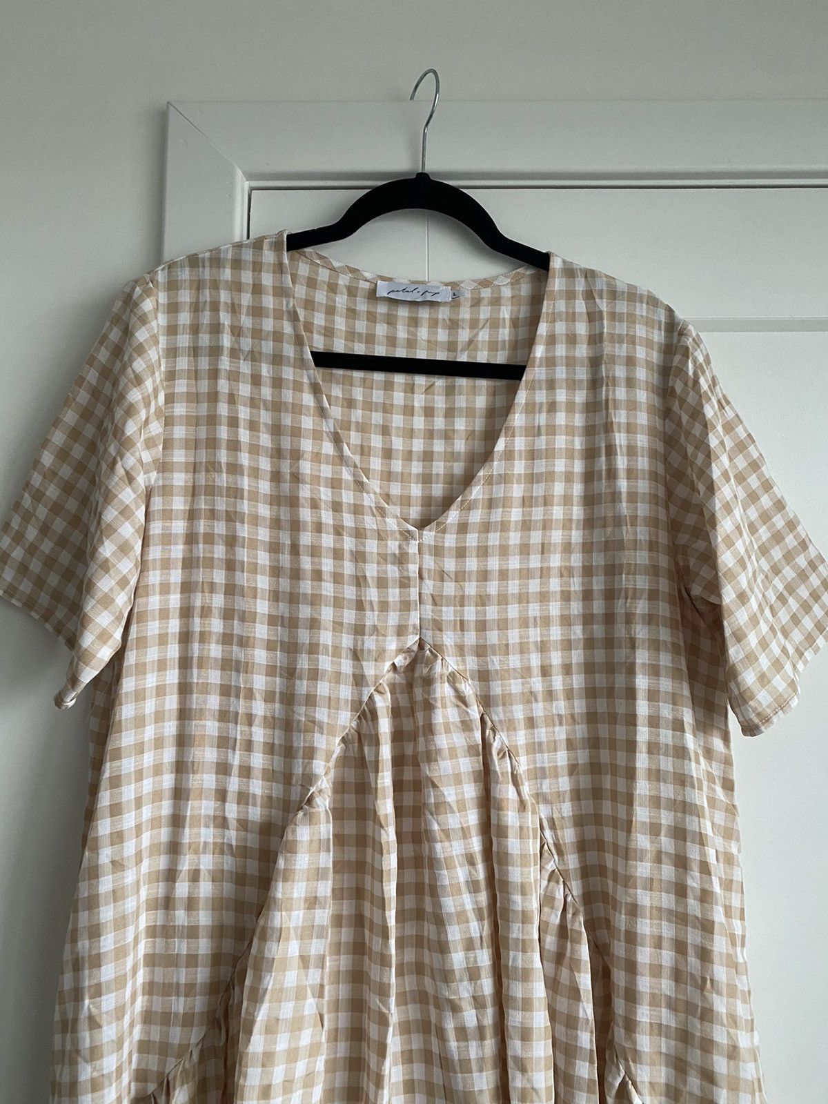 Other Petal And Pup Cream And White New Gingham Dress Sz L Size L / US 10 / IT 46 - 3 Thumbnail