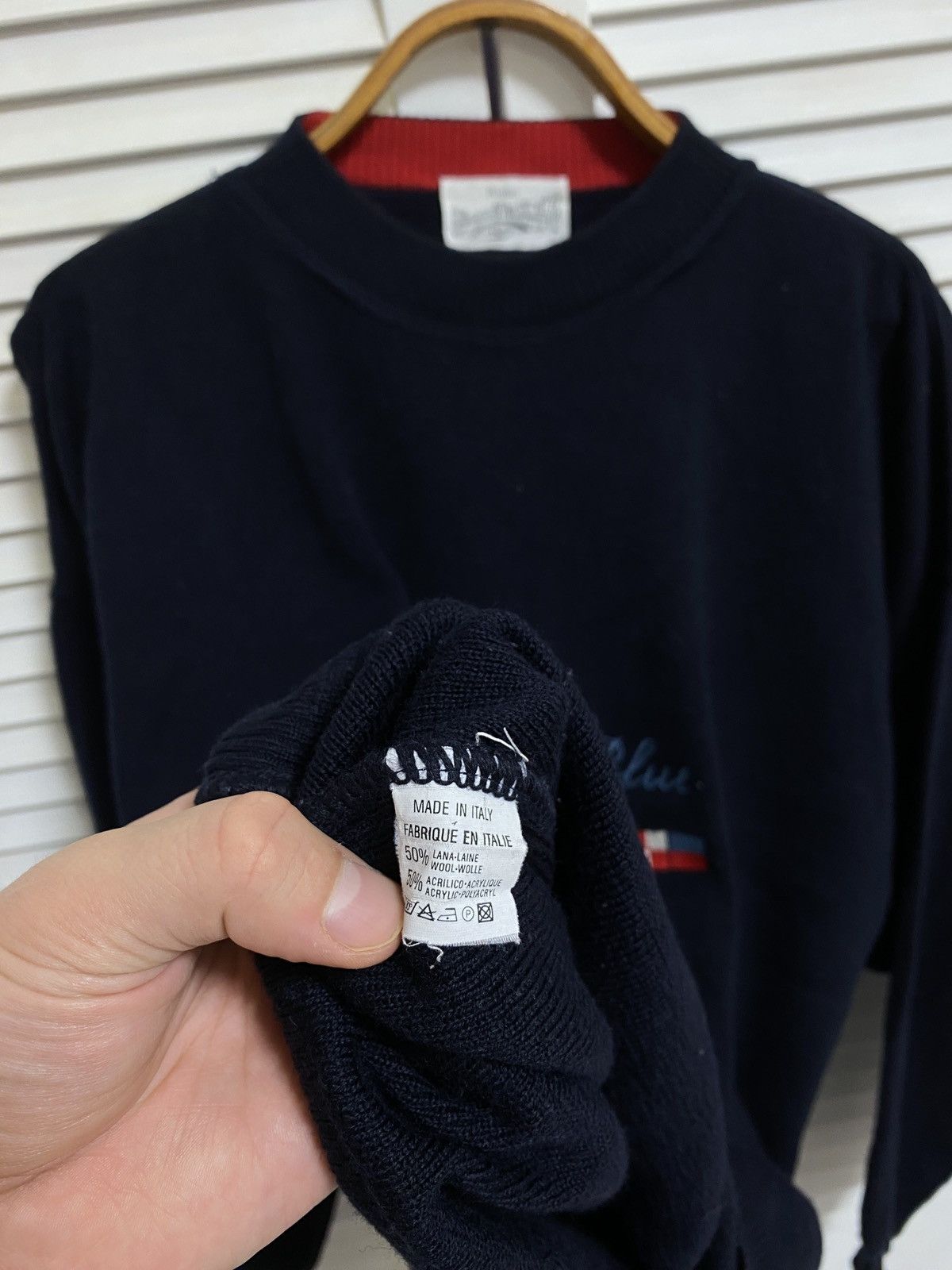 Other 🌚 Vintage Knit Sweater Rialto Style Fit Atlantic Blue Size US XL / EU 56 / 4 - 6 Thumbnail