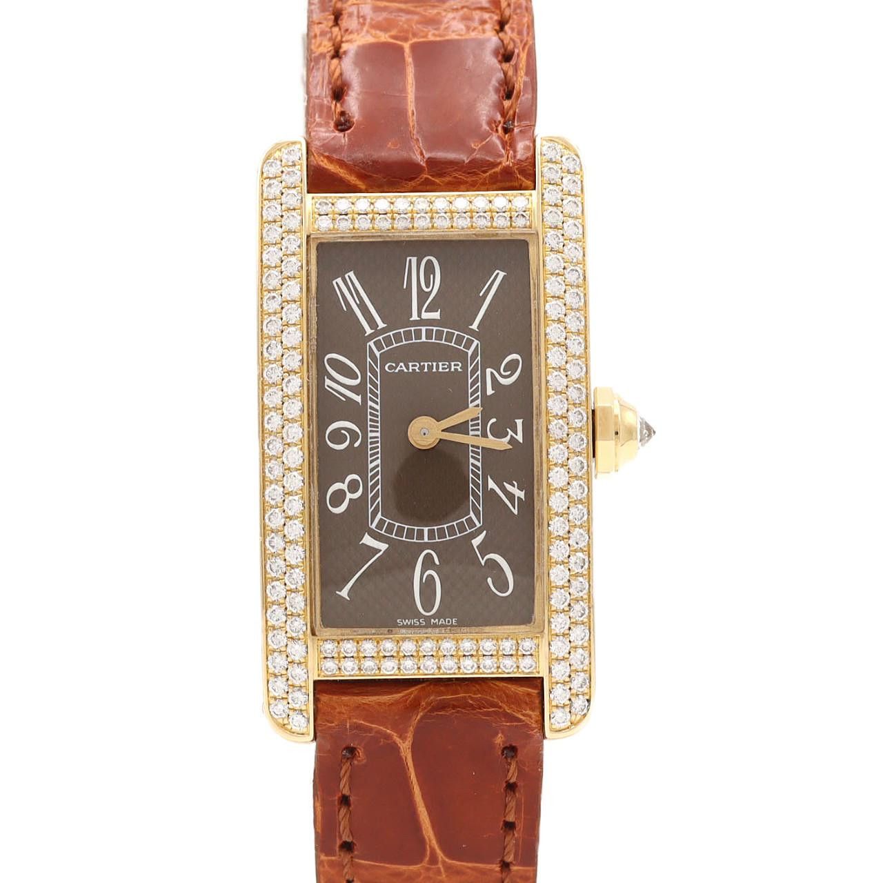Cartier Cartier Cartier Tank Américaine 18K Yellow Gold Quartz Precious Metal Quartz WB705631 DUTY FREE for USA Size ONE SIZE - 1 Thumbnail