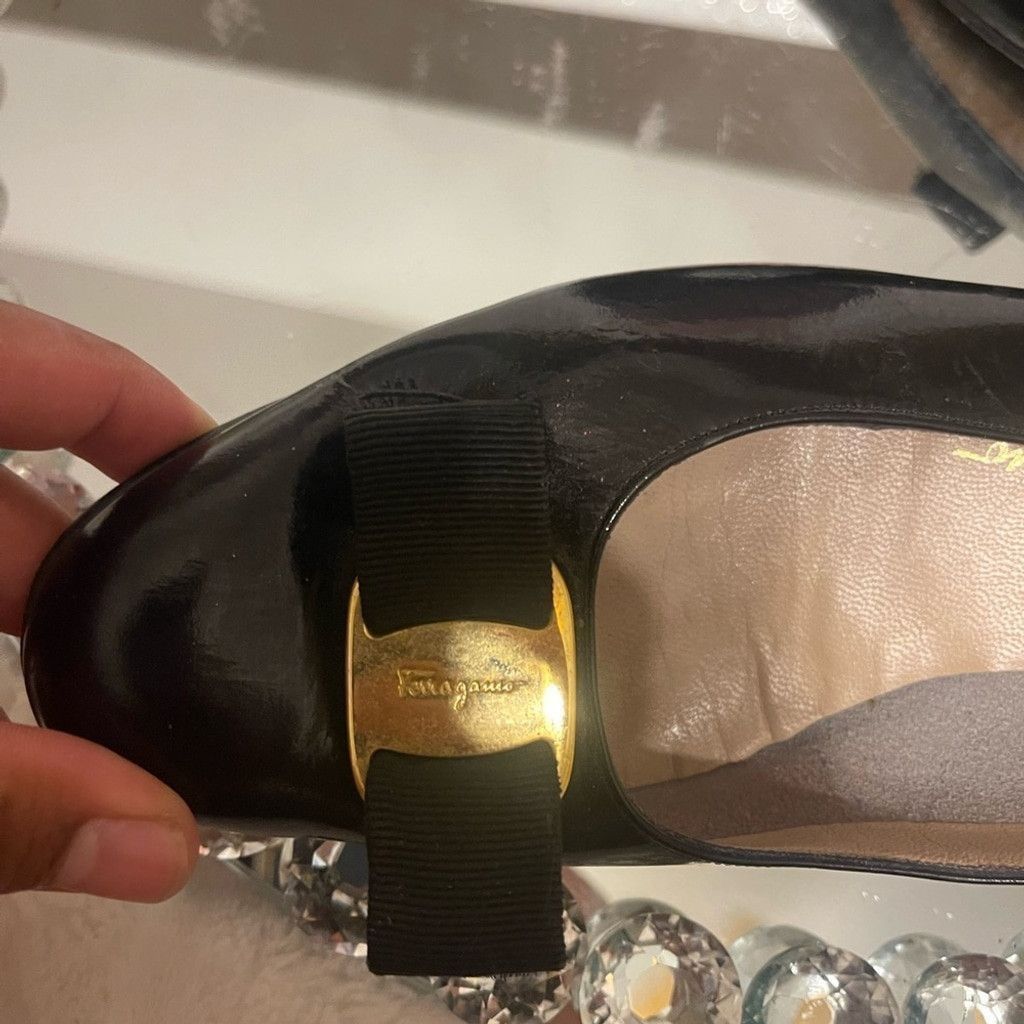 Salvatore Ferragamo Salvatore Ferragamo Vintage Leather Vara Bow Heel Shoes Size US 9.5 / IT 39.5 - 4 Thumbnail