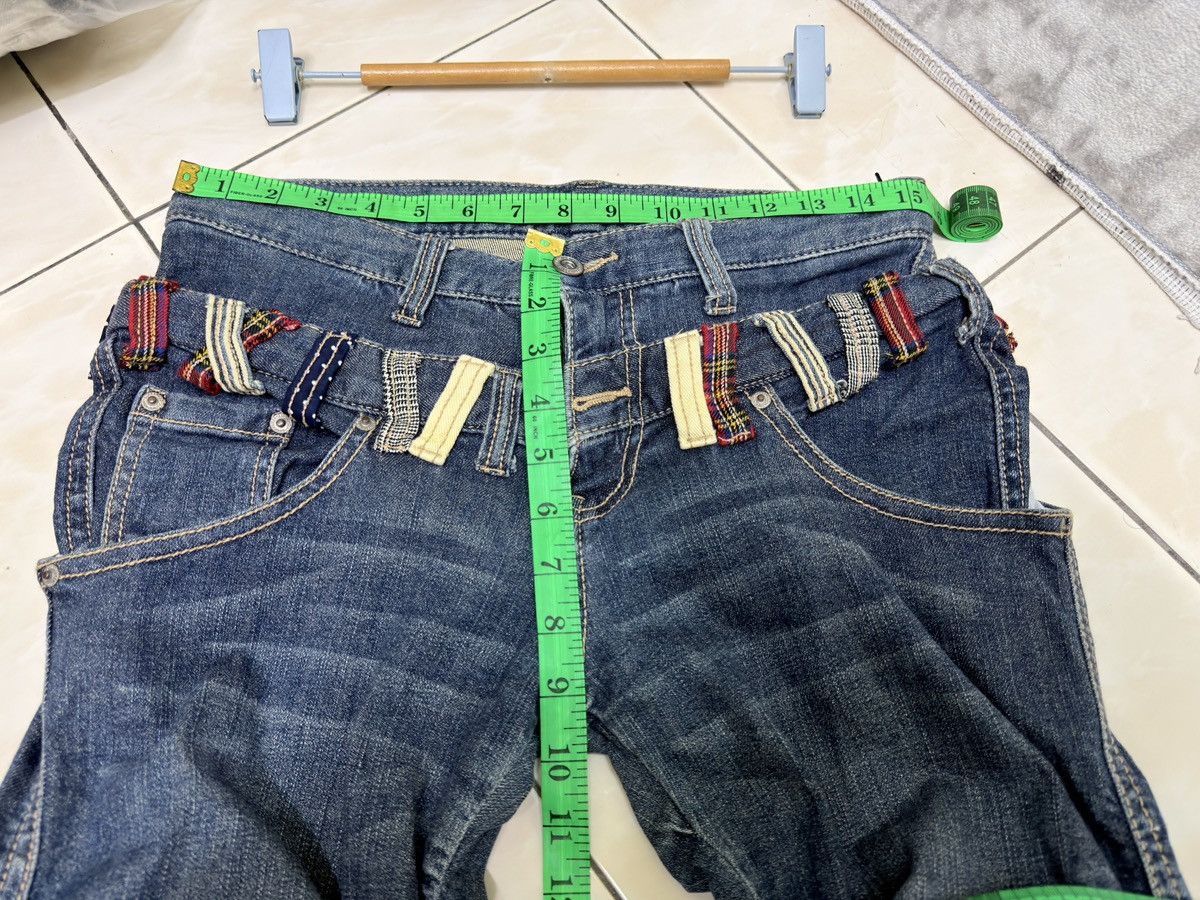 Hysteric Glamour Vintage Y2K Double Waist Punk Grunge Slim Fit Stacked Denim Size US 30 / EU 46 - 14 Thumbnail