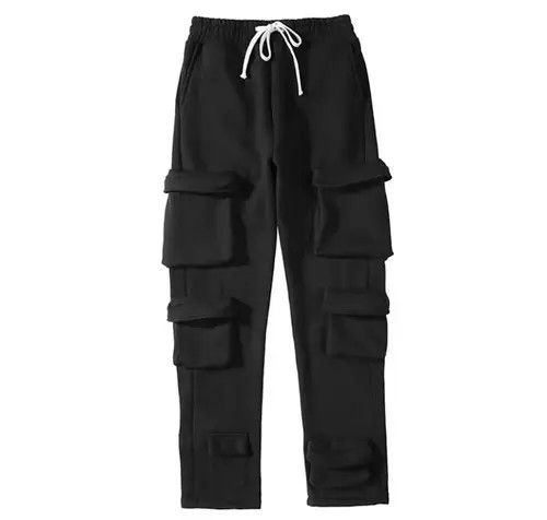 image of Vintage Cargo Sweatpants in Black, Men's (Size 32)