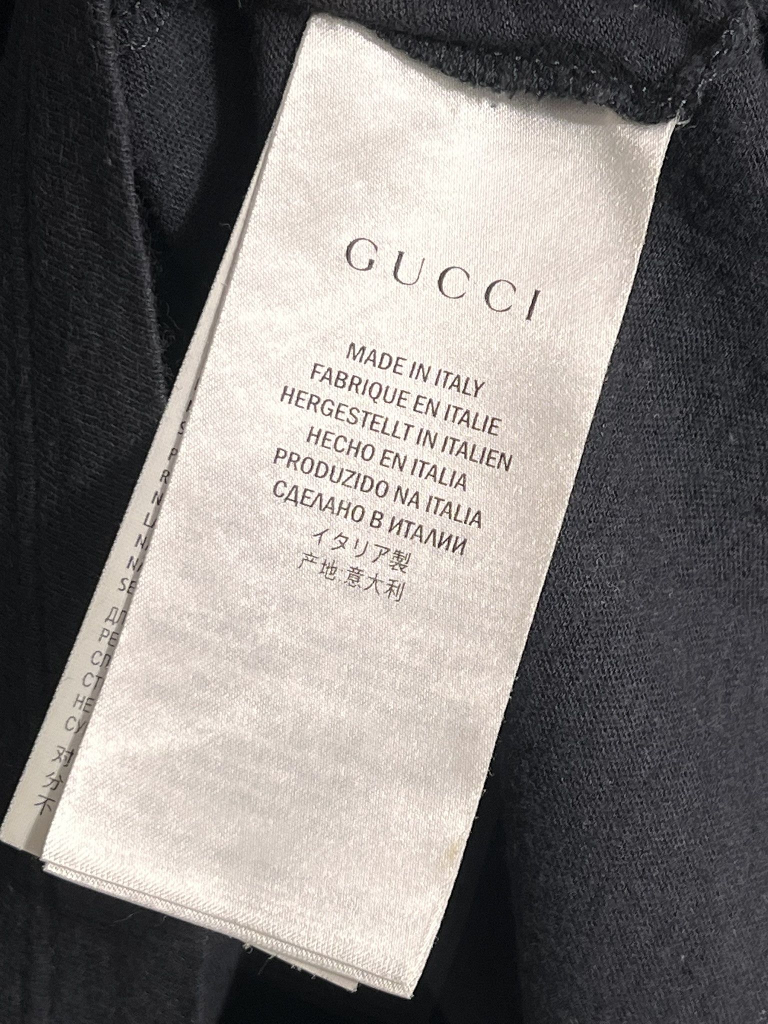 Gucci GUCCI Crown Graphic Shirt Short Sleeve Cotton Black Large Size US M / EU 48-50 / 2 - 5 Thumbnail