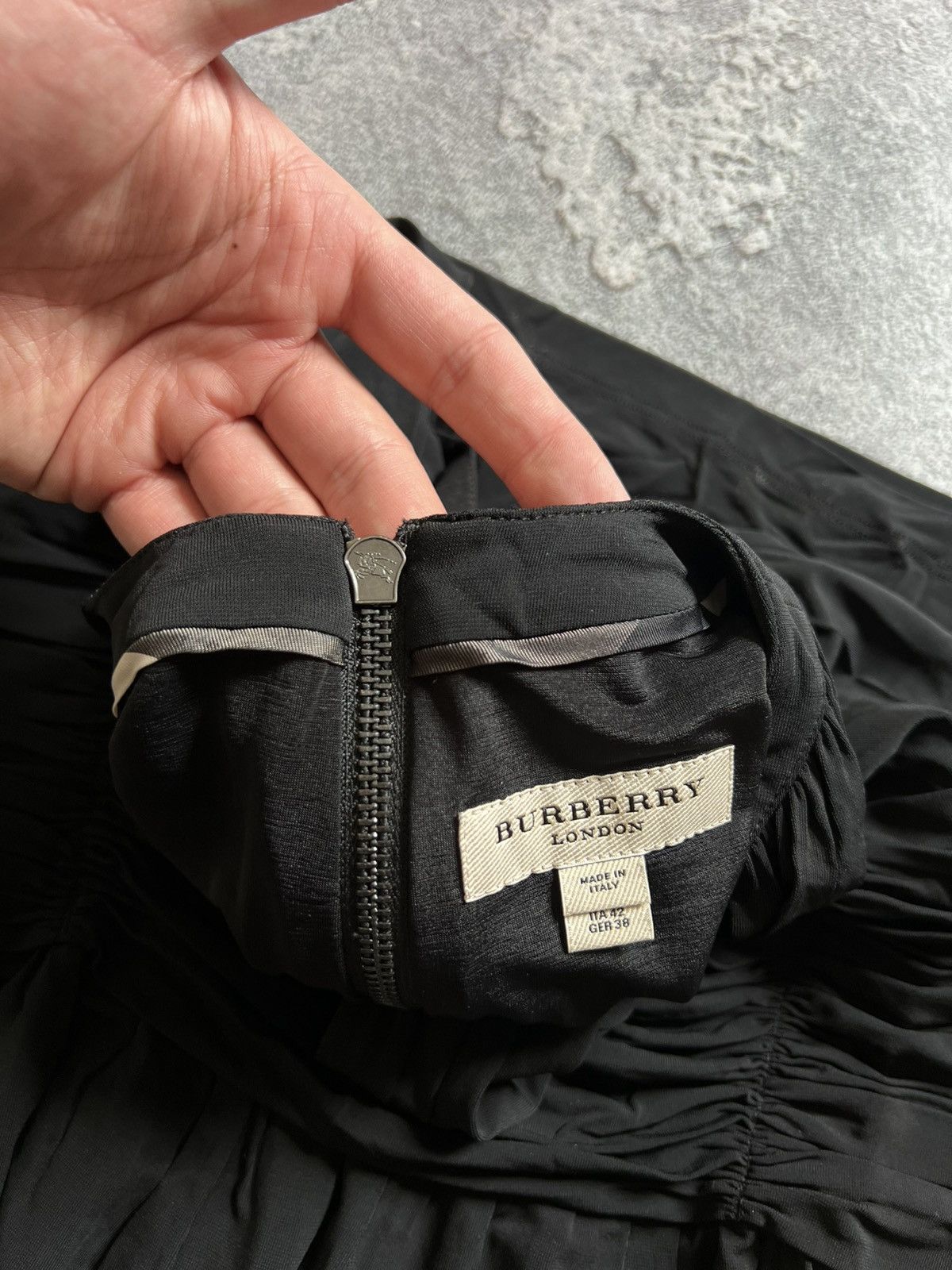 Burberry Burberry London Ladies Long Sleeve Black Evening Dress Sz 42 Size M / US 6-8 / IT 42-44 - 7 Thumbnail