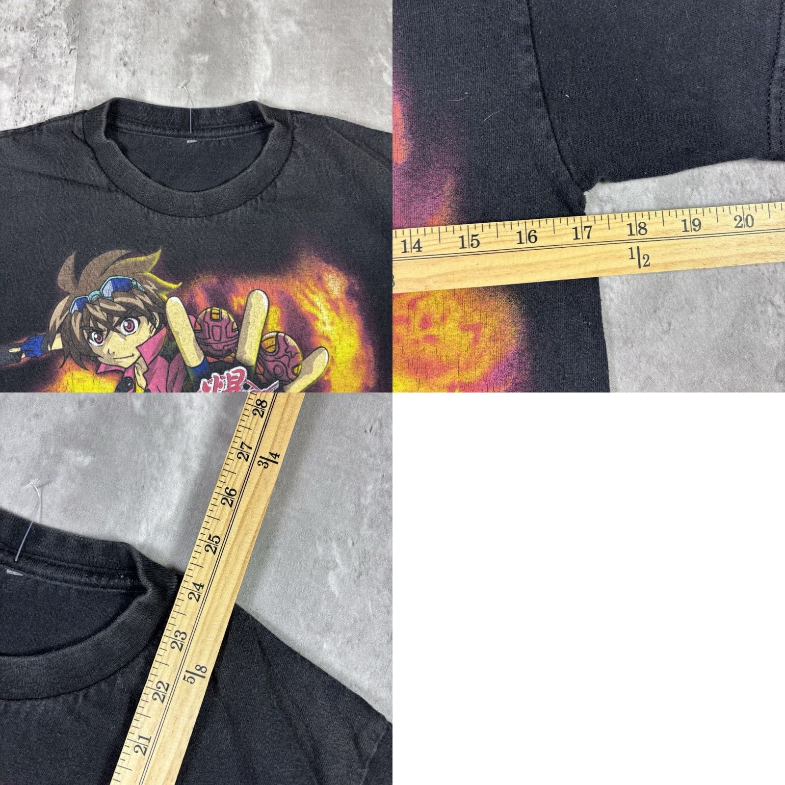 Vintage VINTAGE Bakugan T-Shirt Anime Graphic Print Crew Neck Black Adult Small Mens Shirt Size US S / EU 44-46 / 1 - 8 Thumbnail