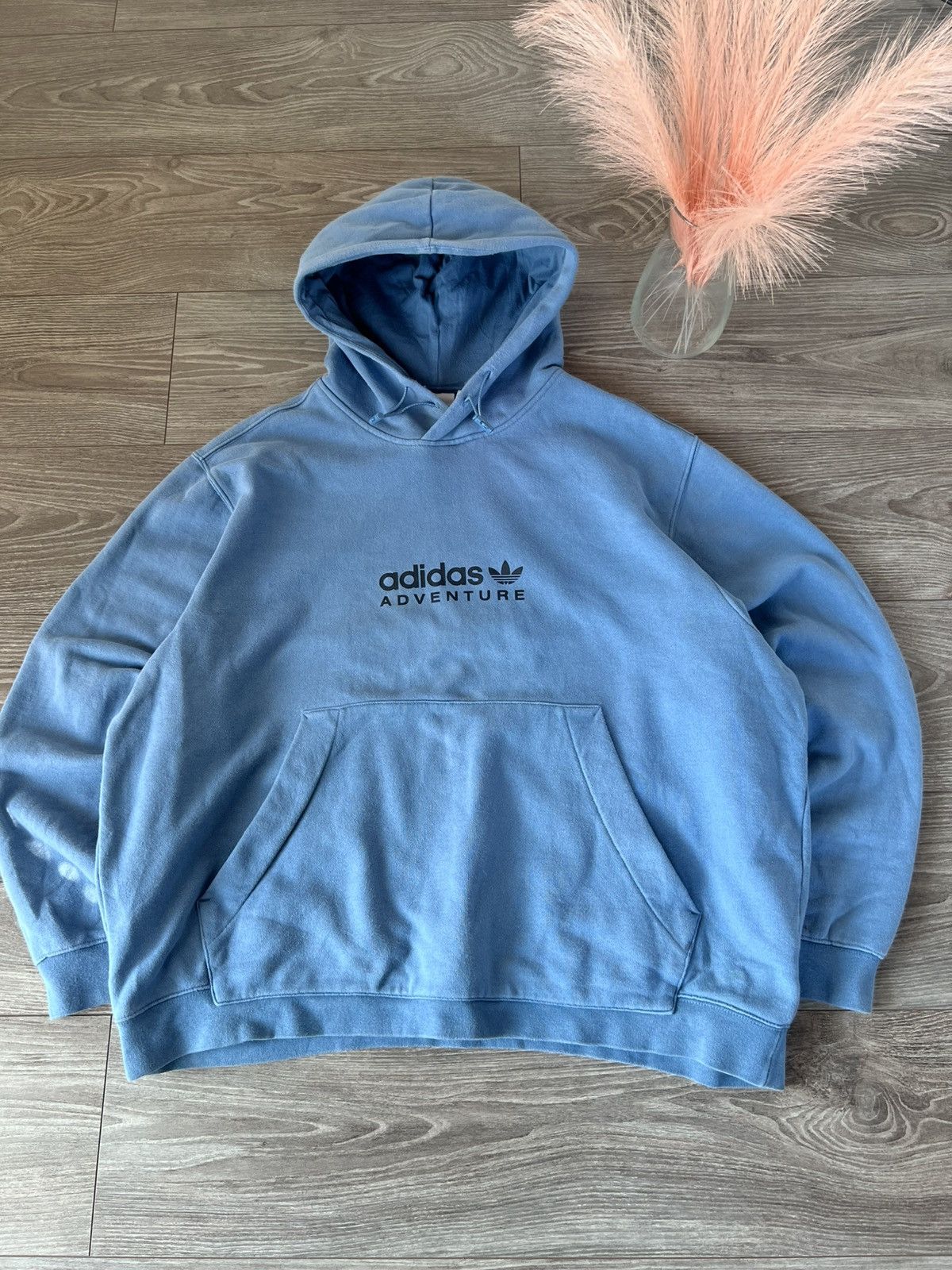 Adidas ‼️Adidas Adventure EQT Big Logo Regular Hood Hoodie ‼️ Size US XXL / EU 58 / 5 - 15 Thumbnail