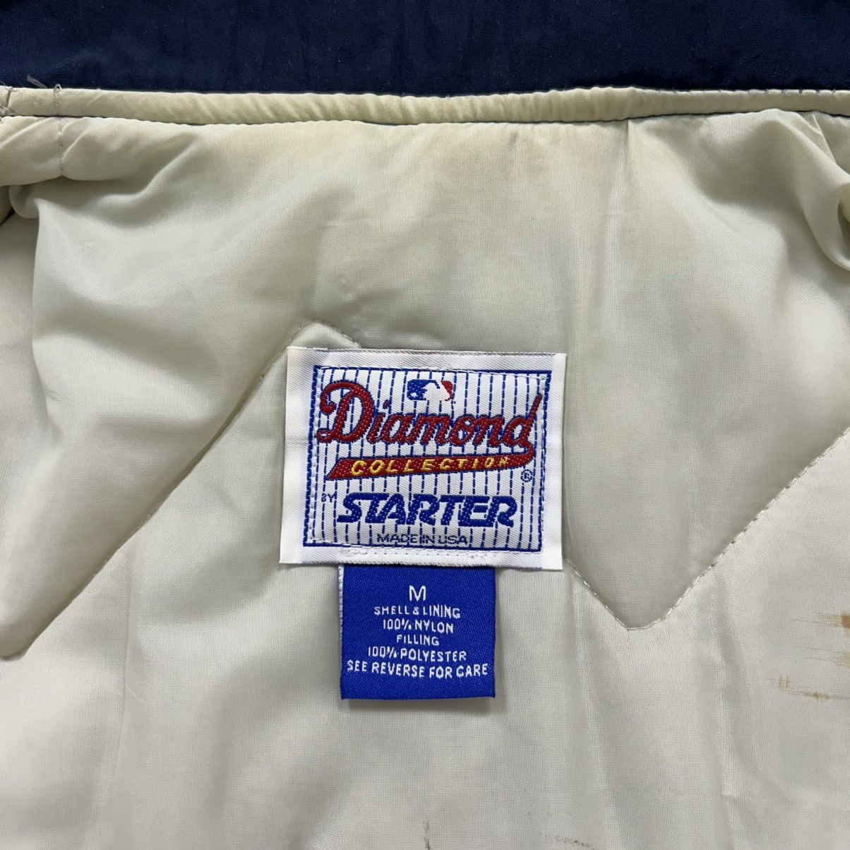 MLB × Starter × Vintage 90s CALIFORNIA ANGELS DIAMOND COLLECTION SATIN JACKET Size US M / EU 48-50 / 2 - 5 Thumbnail