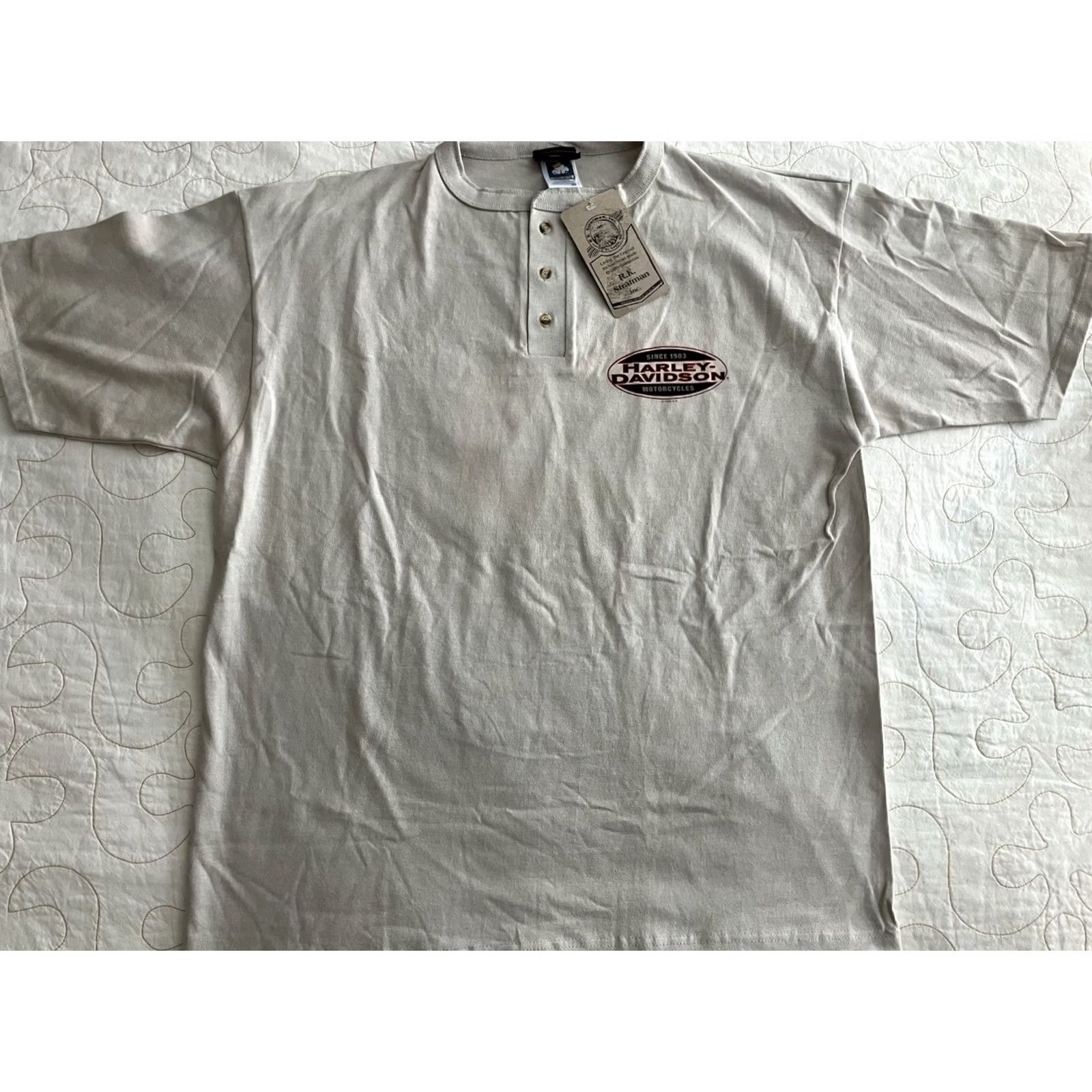 Harley Davidson VINTAGE Harley Davidson Shirt 90s XL Anchorage Alaska Polar Bear Eagle Mens Size US XL / EU 56 / 4 - 4 Thumbnail