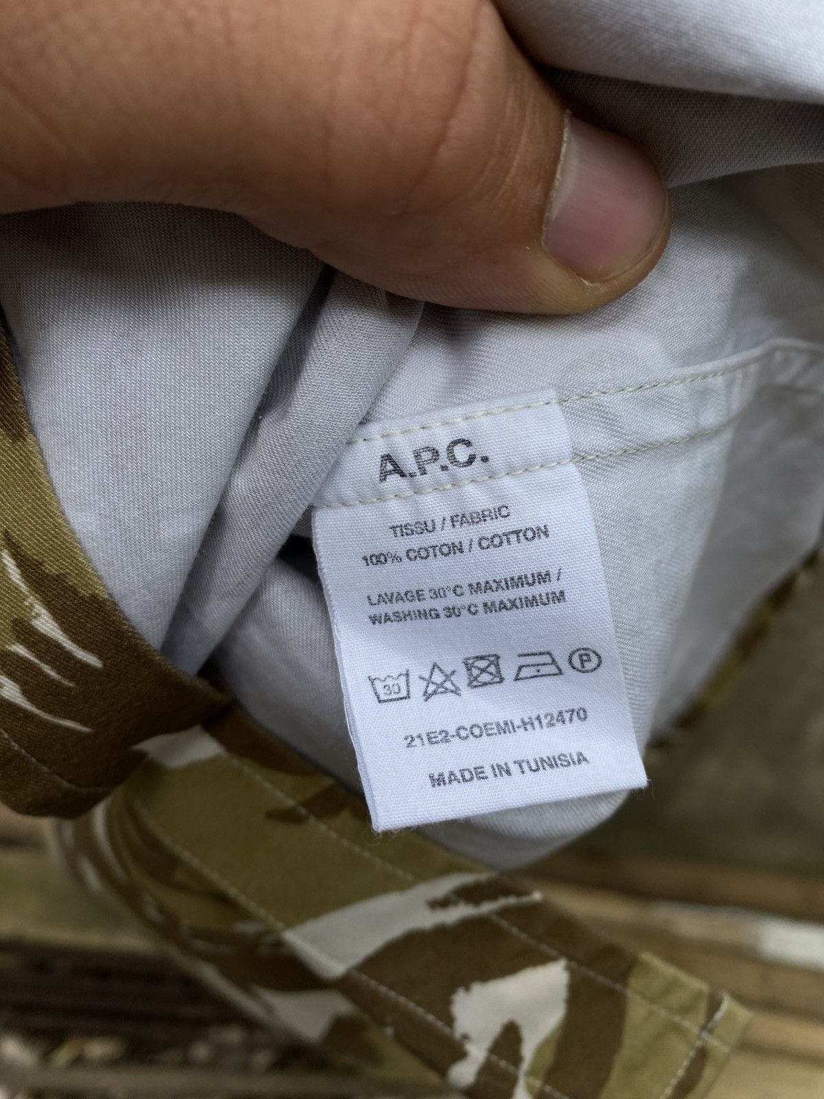 A.P.C. A.P.C. Camo Shirt New With Tags Size US M / EU 48-50 / 2 - 7 Thumbnail