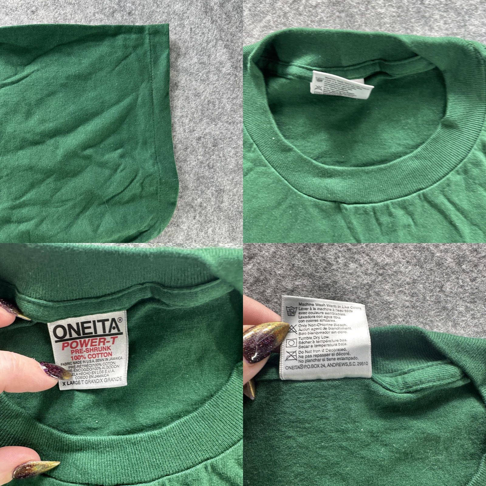 Vintage VINTAGE Robert Louis Stevenson School Shirt Mens XL Green Football Threepeat 90s Pirates Rock the House T-Shirt Size US XL / EU 56 / 4 - 8 Thumbnail
