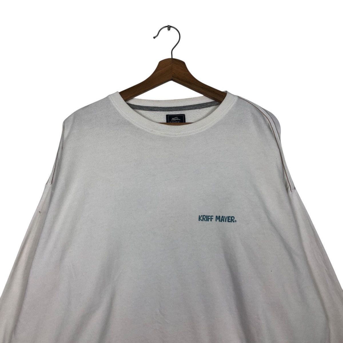 Japanese Brand 📌Vintage Sweatshirt Kriff Mayer Big Logo Back Hit Size US L / EU 52-54 / 3 - 5 Thumbnail