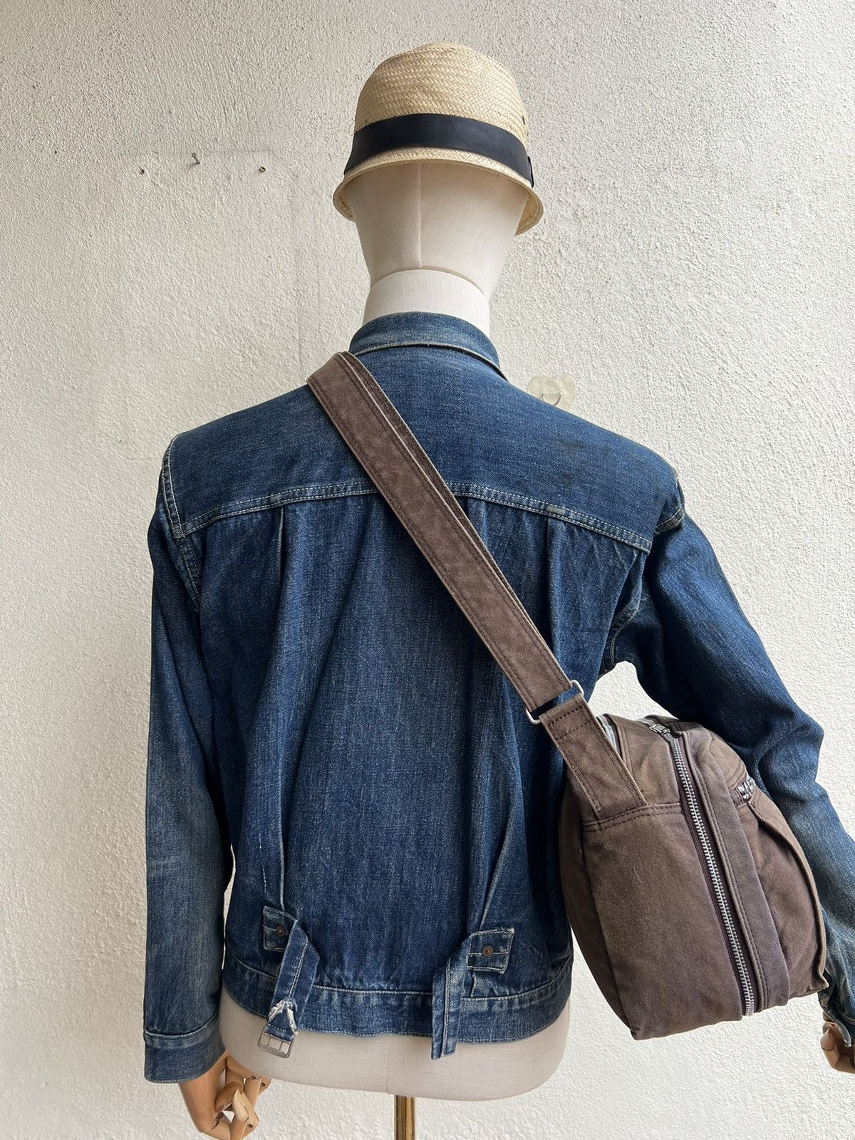 Porter Vintage Porter Yoshida Peel Off Coated PU Fade Muddy Bag Size ONE SIZE - 3 Thumbnail