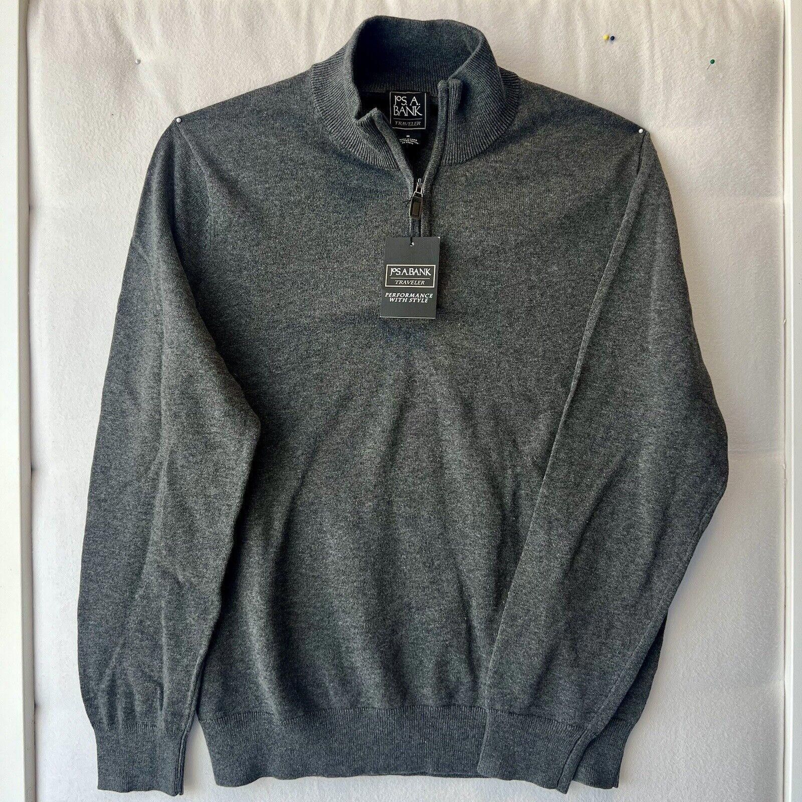 Jos. A. Bank NWT JoS A Bank Pima Cotton 1/4 Zip Sweater Mens L Mock Neck Size US M / EU 48-50 / 2 - 1 Thumbnail